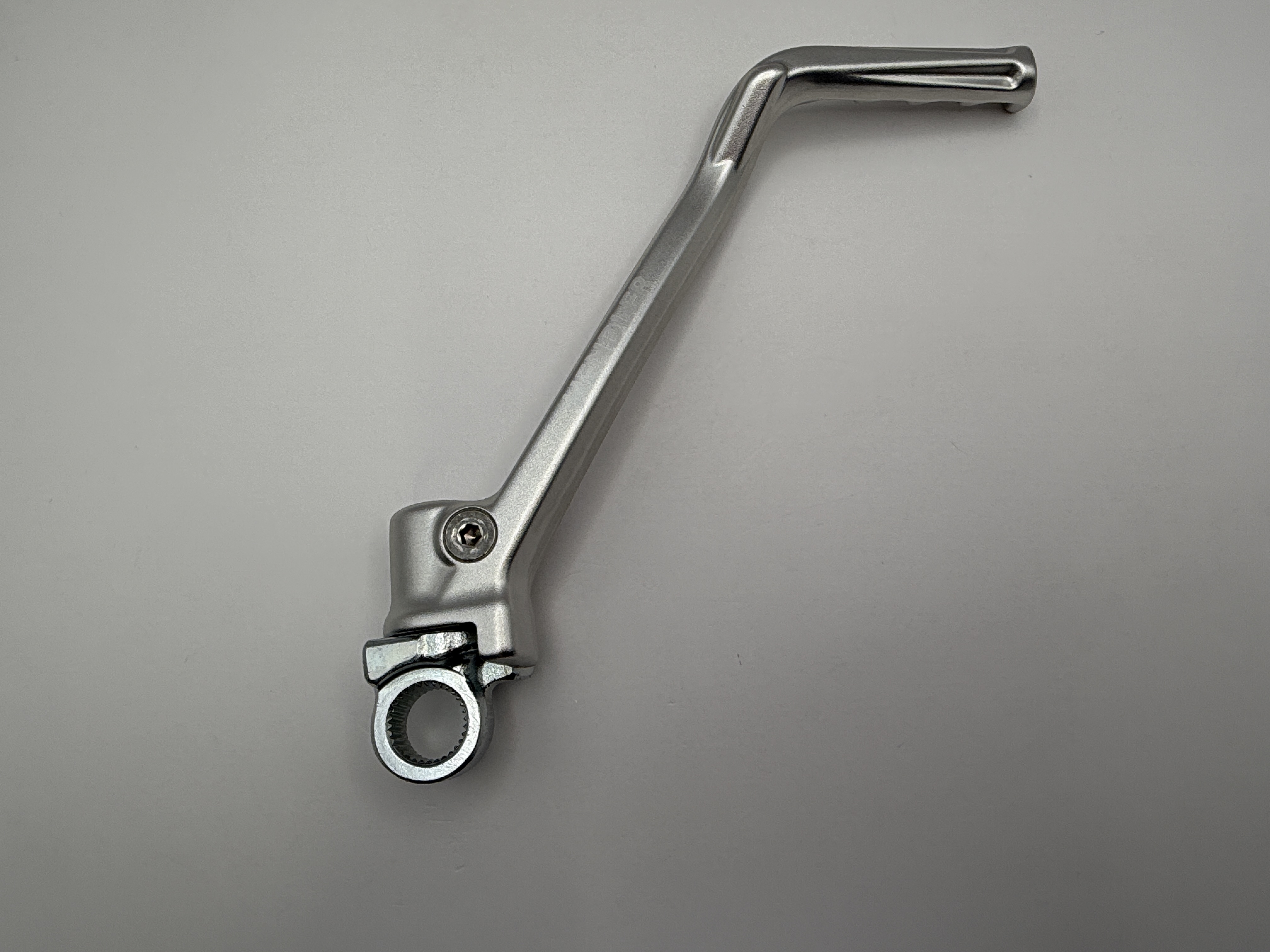 Hendler Kickstart Lever Alloy with Steel Boss Silver KTM 125 EXC 98-16, 125 SX 98-15, 200 SX 03-04, 144 SX 07-08, 150 SX 09-15, Husqvarna TE125 14-16, TC125 14-15, Husaberg TE125 12-14