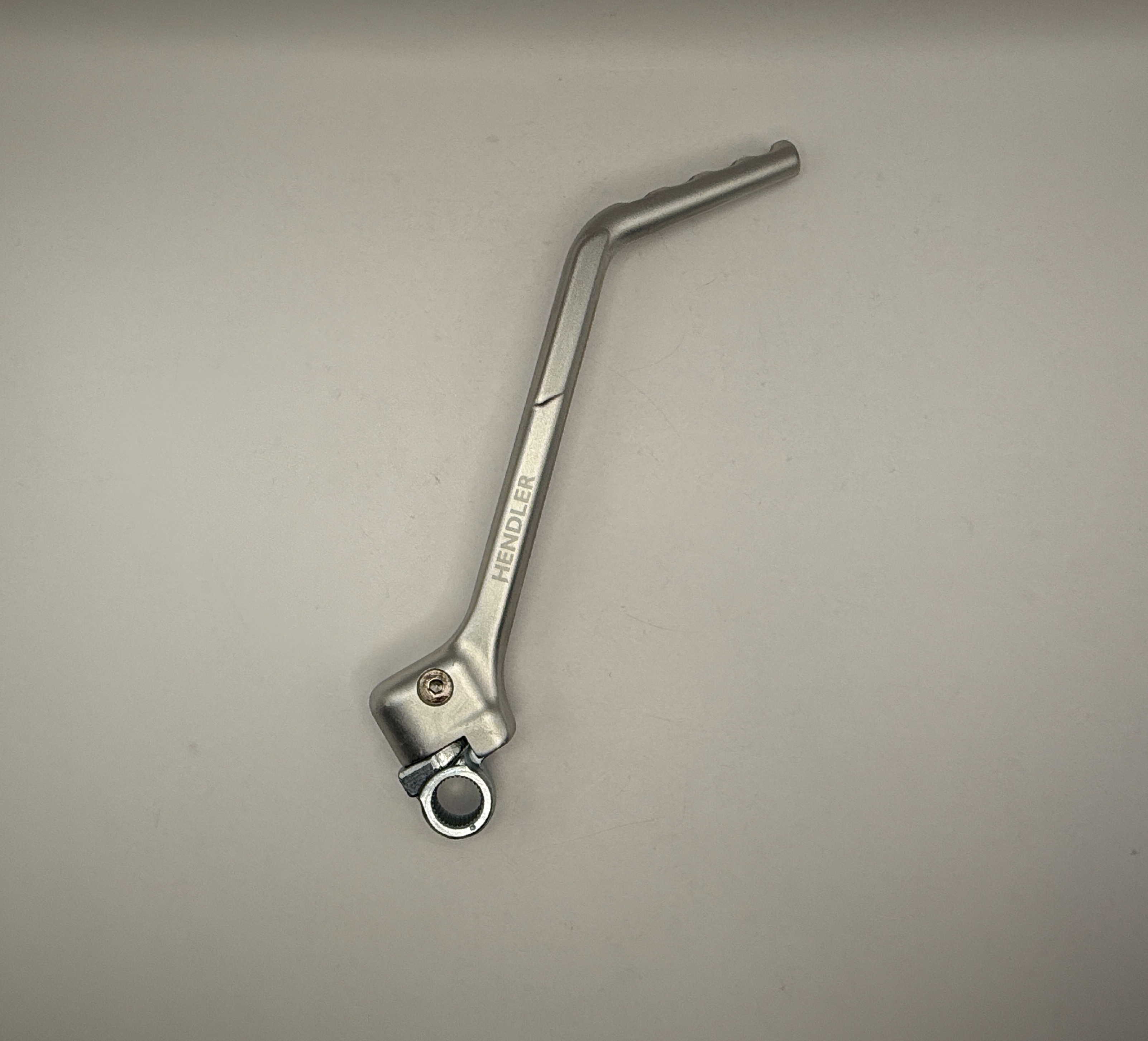 Hendler Kickstart Lever Alloy with Steel Boss Silver KTM 250 EXC-F 06-11, 450 EXC 09-11, 250 SX 07-10, 250 SX-F 07-10, 250 XC 07-10, 300 XC 07-10