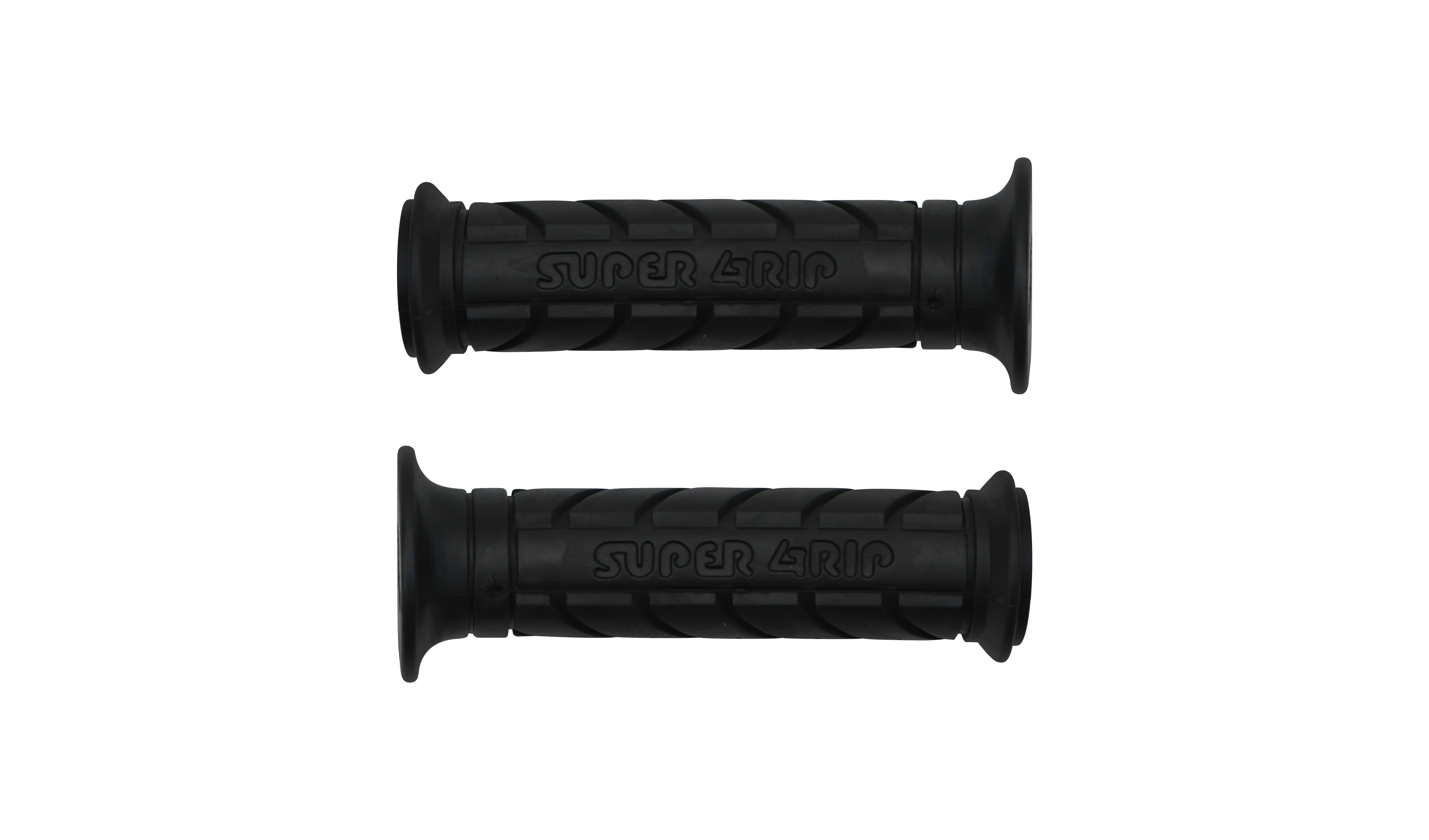 Handlebar Grips Black Superbike Style (Bar End Type)