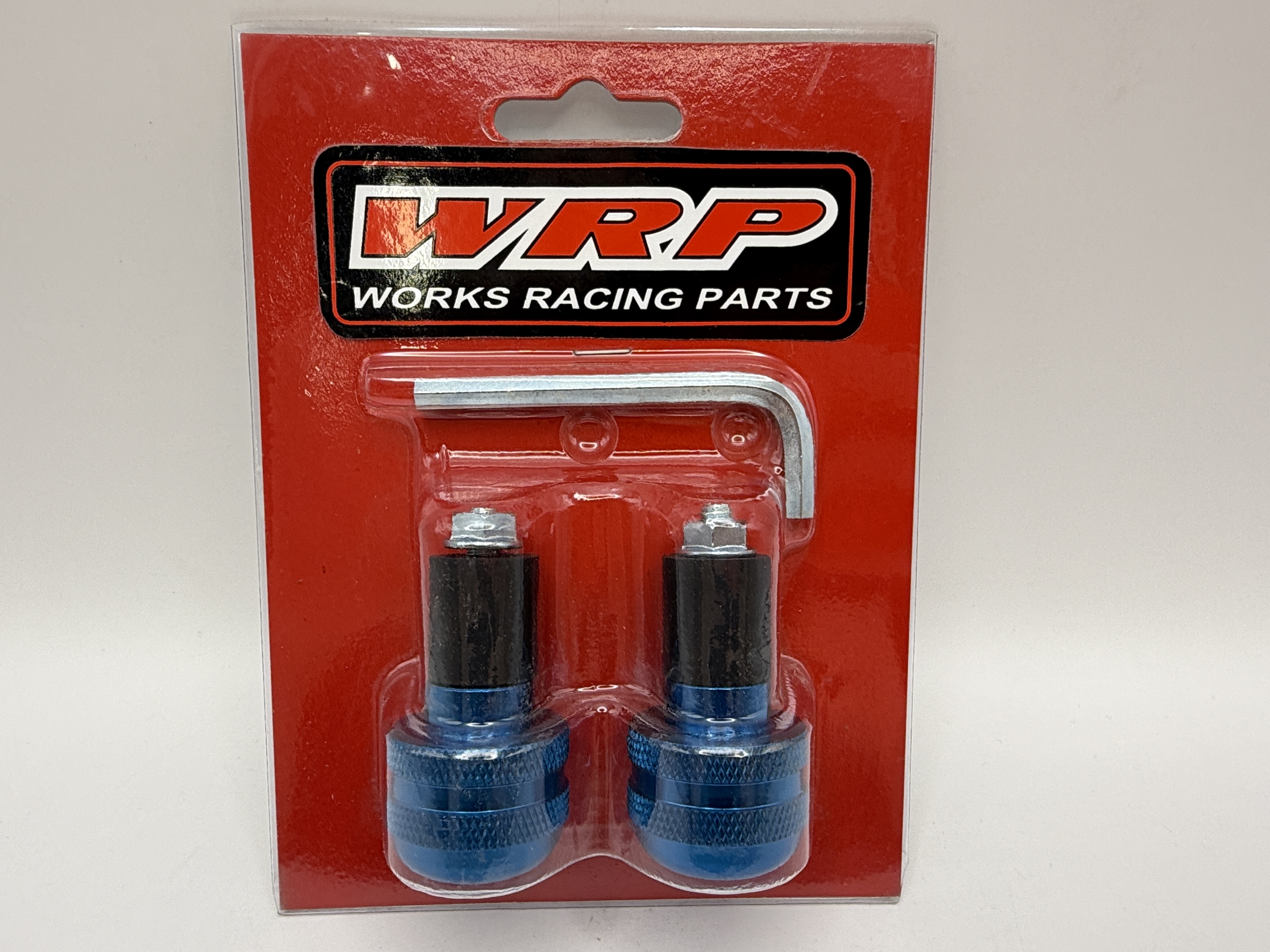 WRP Bar End Weights Blue Alloy For 17mm ID Handlebars