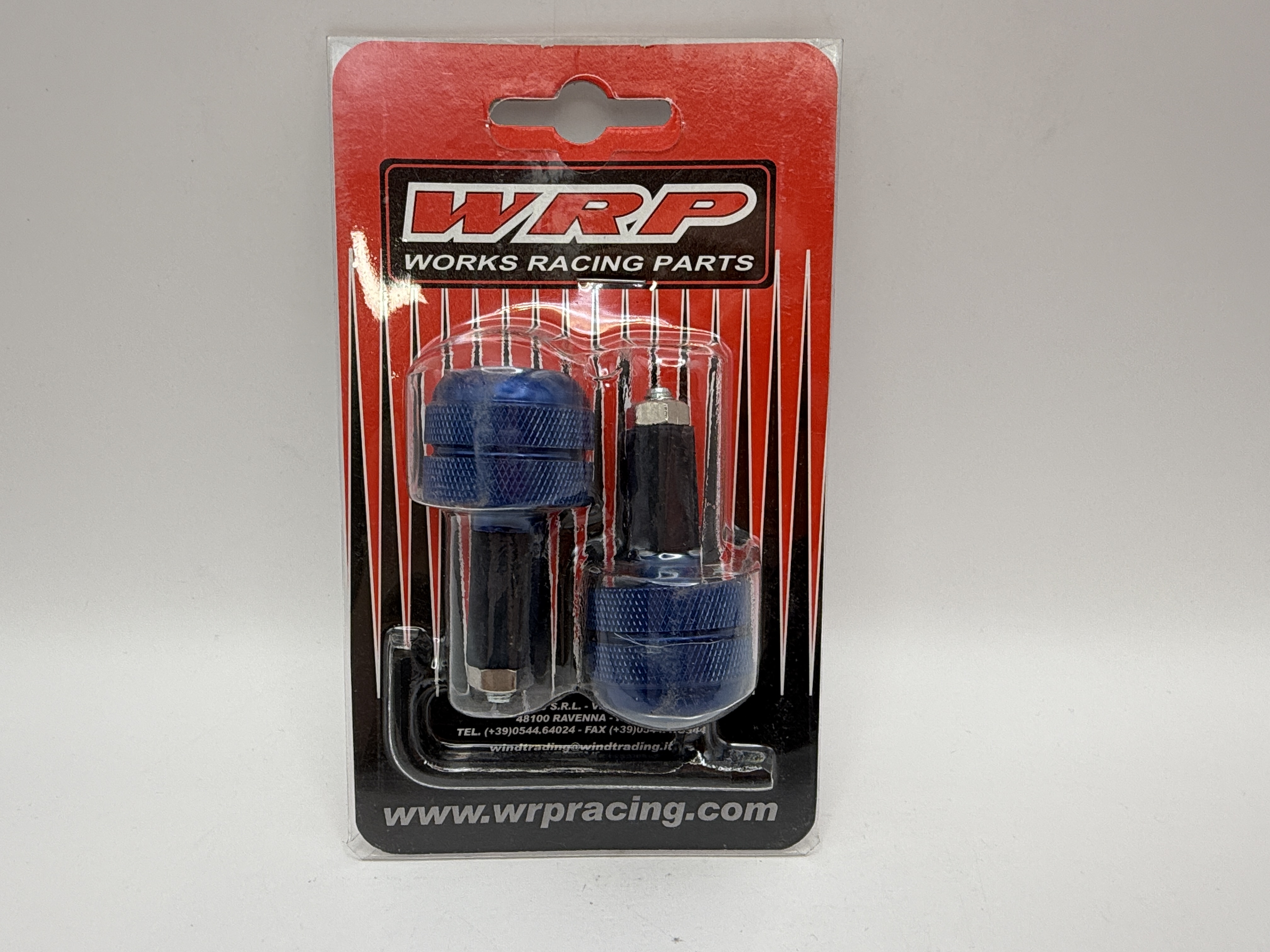 WRP Bar End Weights Blue Alloy For 12-14mm ID Handlebars