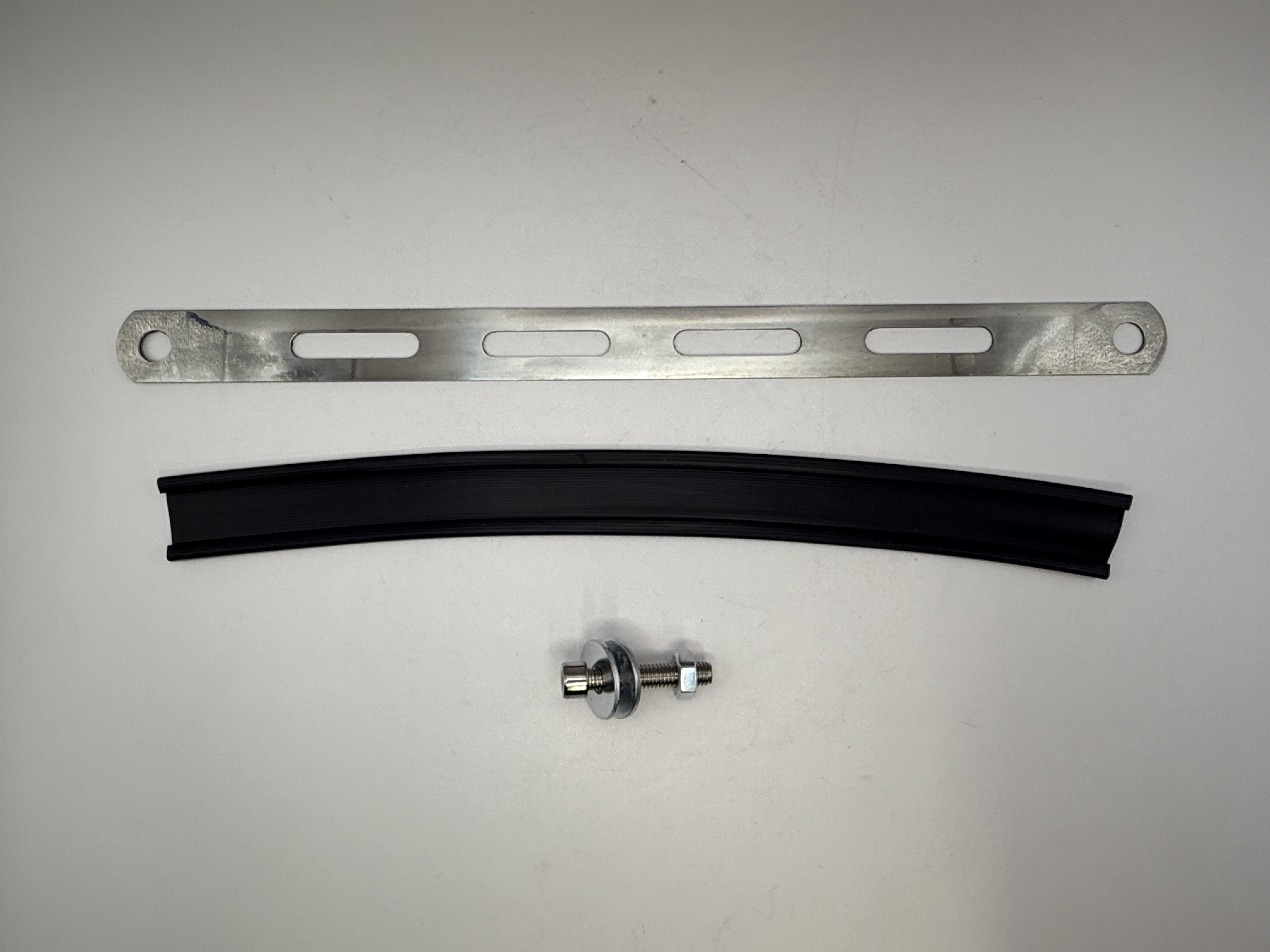 Exhaust Clamp/ Strap Stainless Steel 320mm Silver with Rubber