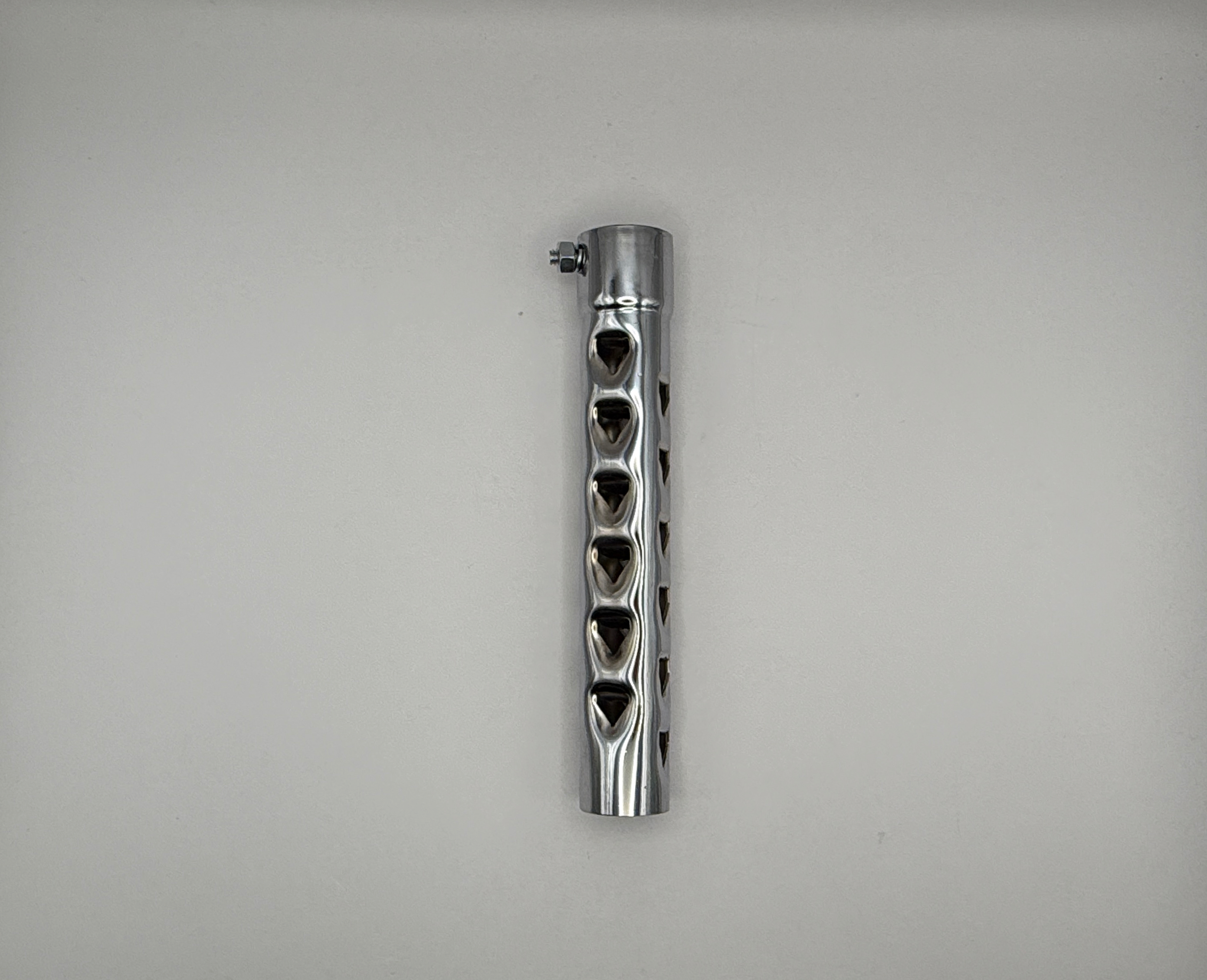 Hendler Universal Baffle 4T 35mm Diameter, 8" Long Chrome