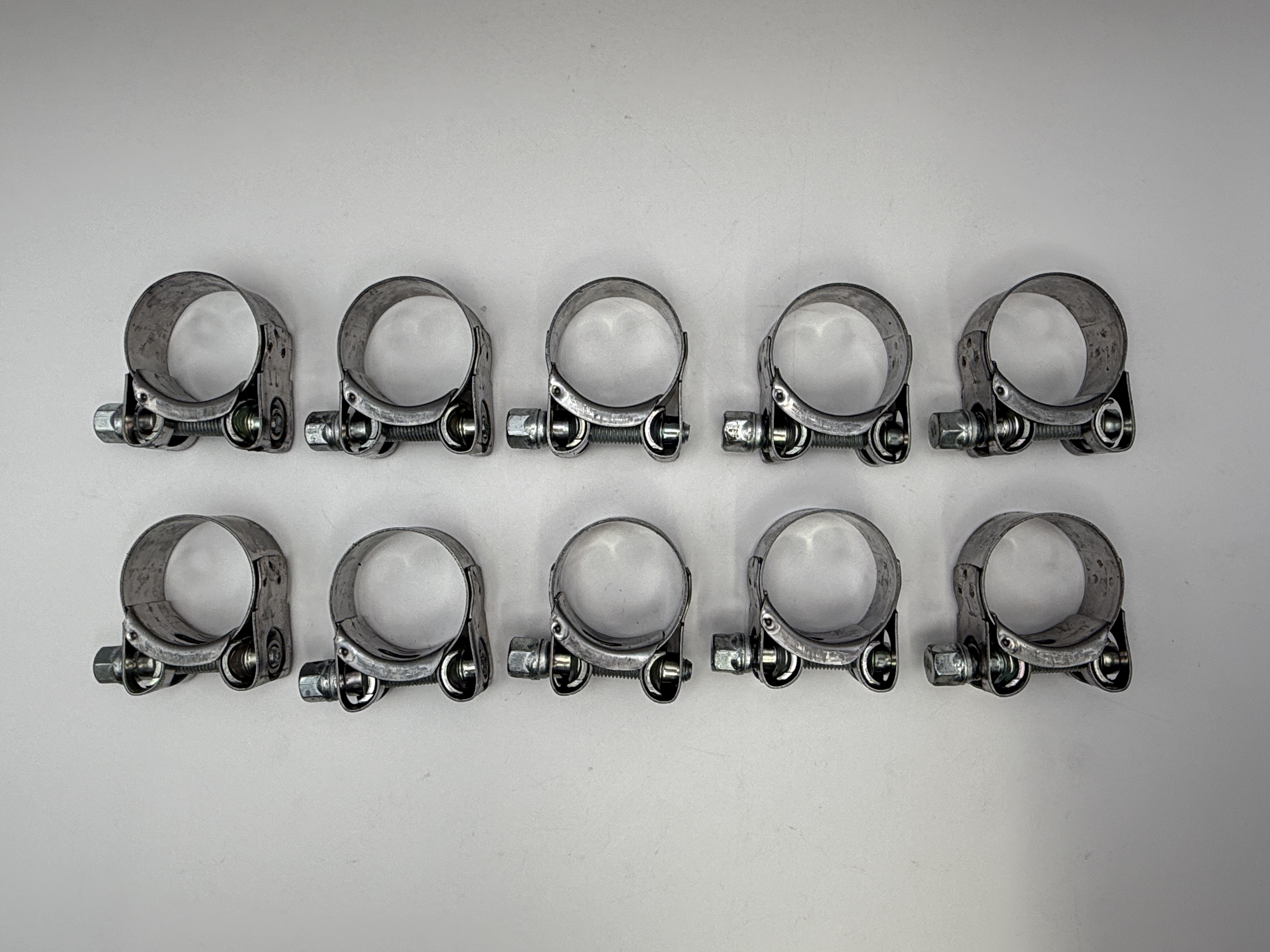 Mikalor Exhaust Clamps 31-34mm Stainless Steel With Zinc Bolt