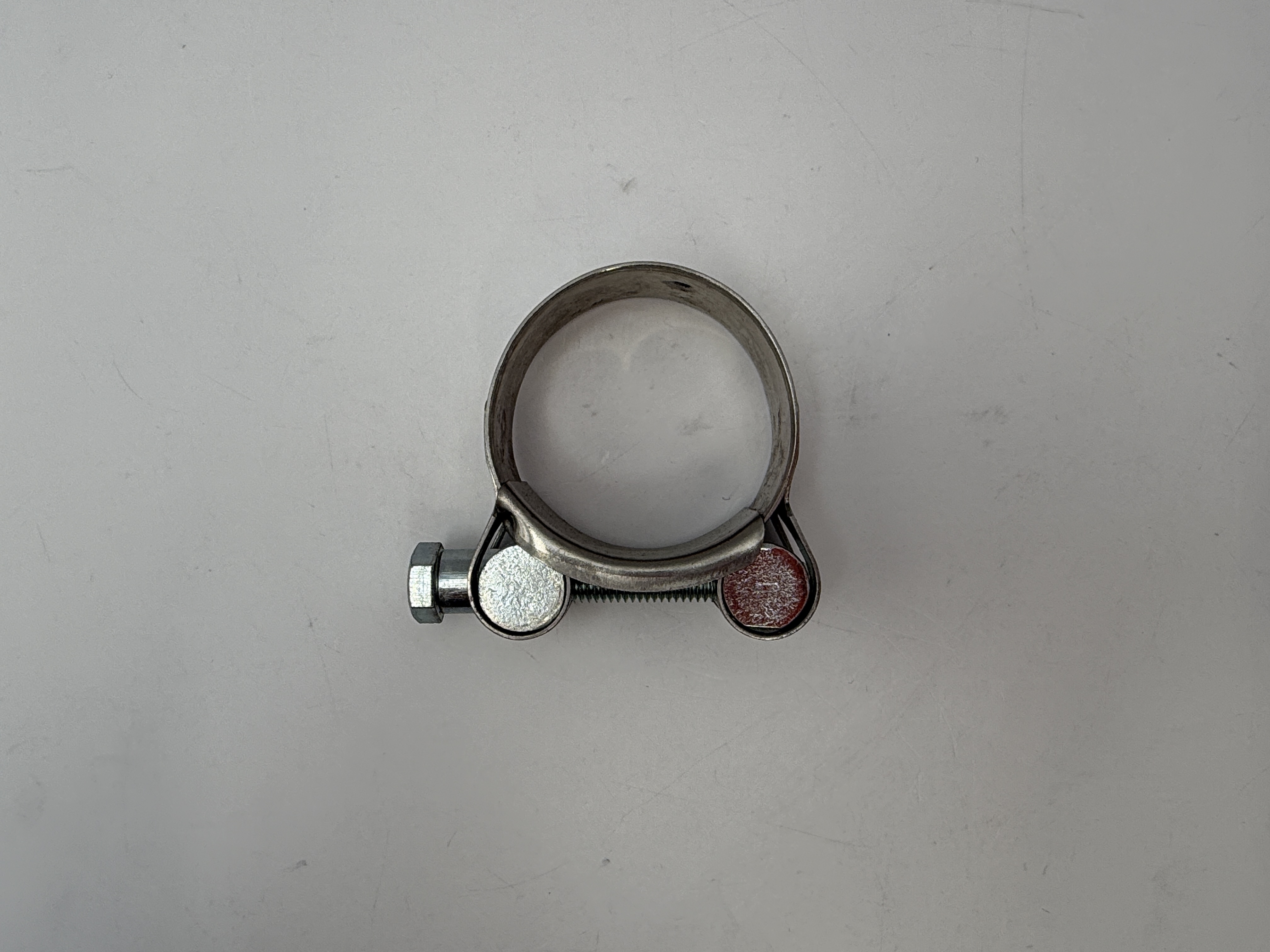 Exhaust Clamp 34-37mm Stainless Steel With Zinc Bolt