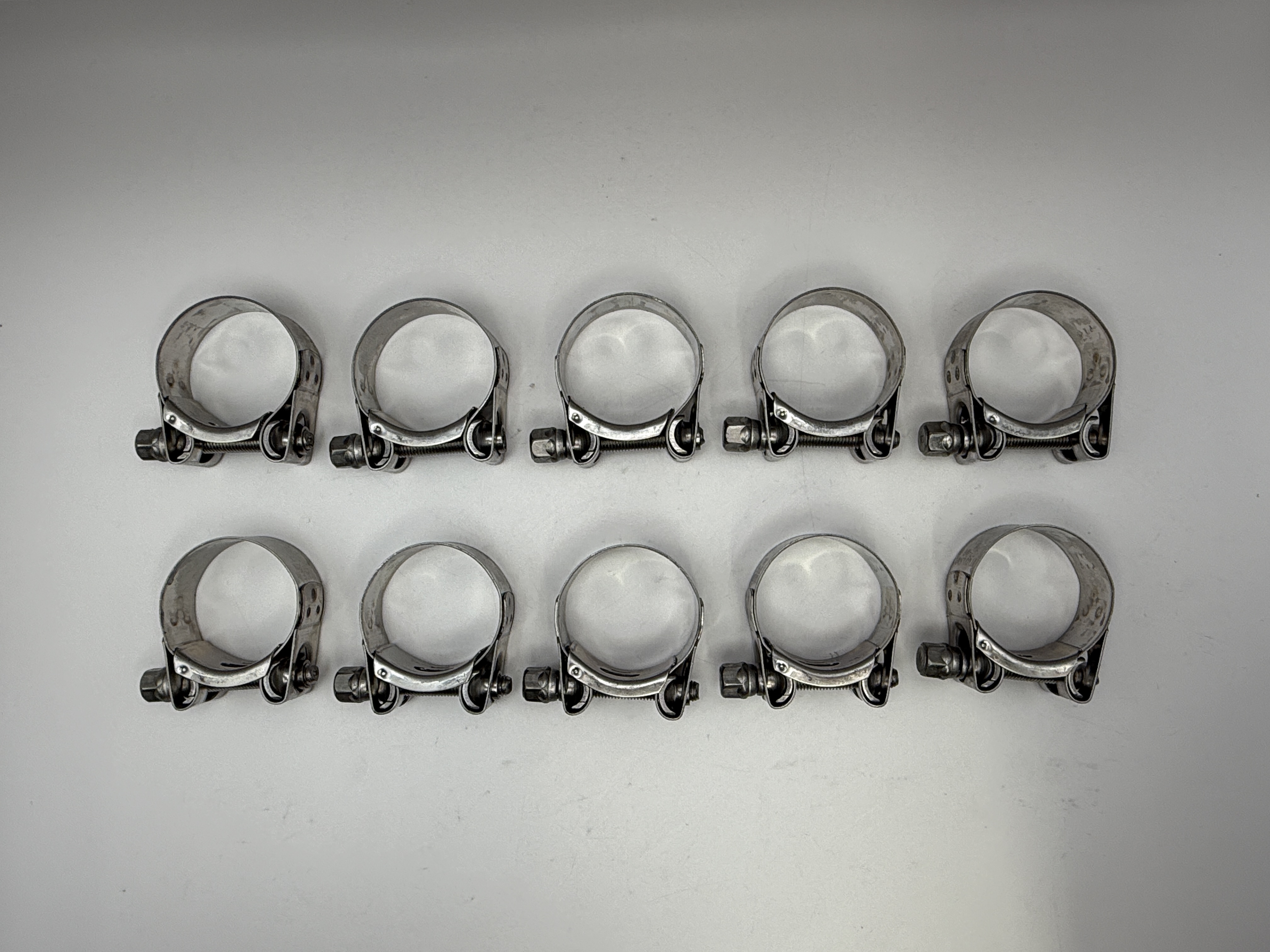 Mikalor Exhaust Clamps 37-40mm All Stainless Steel inc Bolt