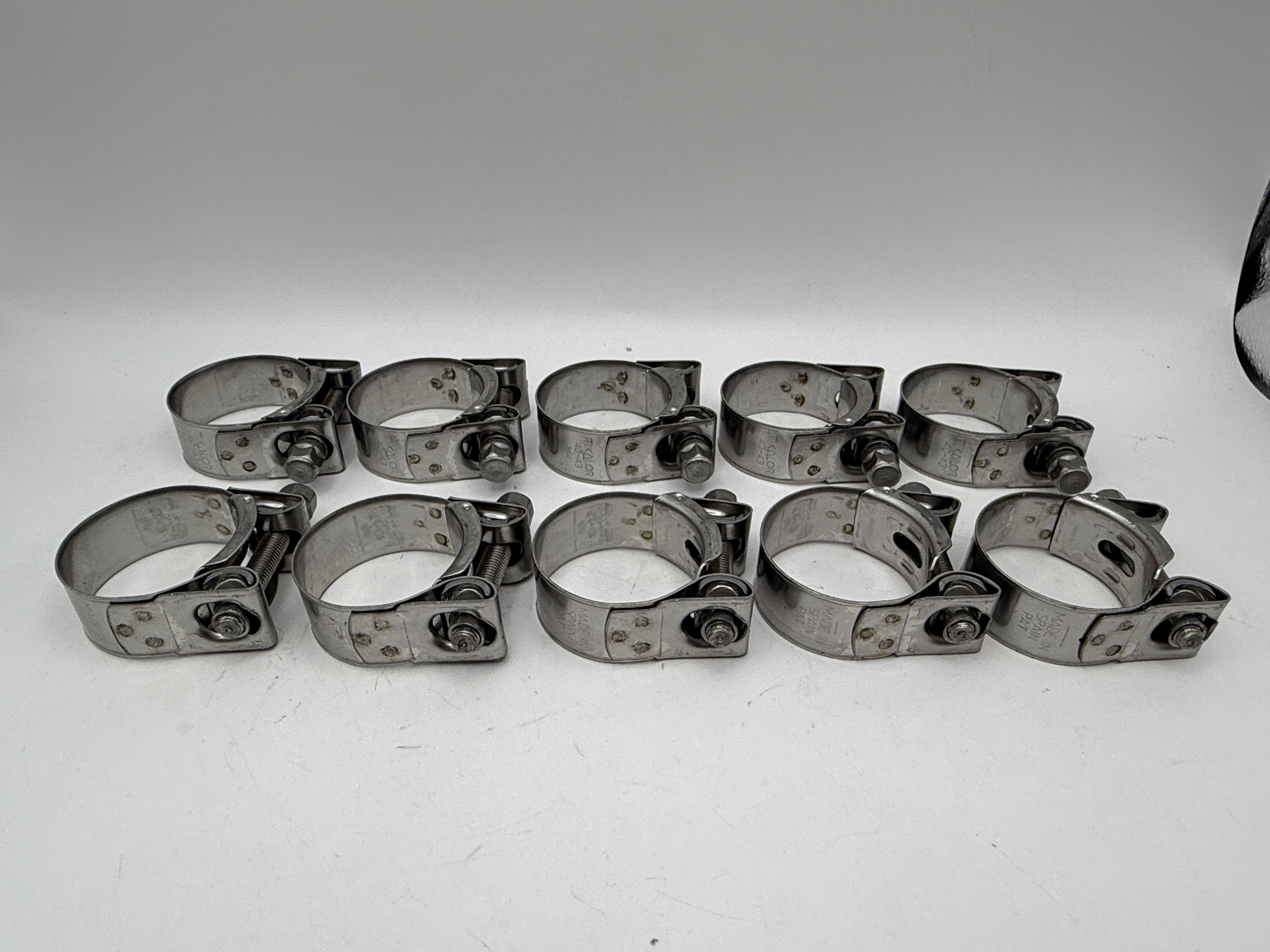 Mikalor Exhaust Clamps 40-43mm All Stainless Steel inc Bolt