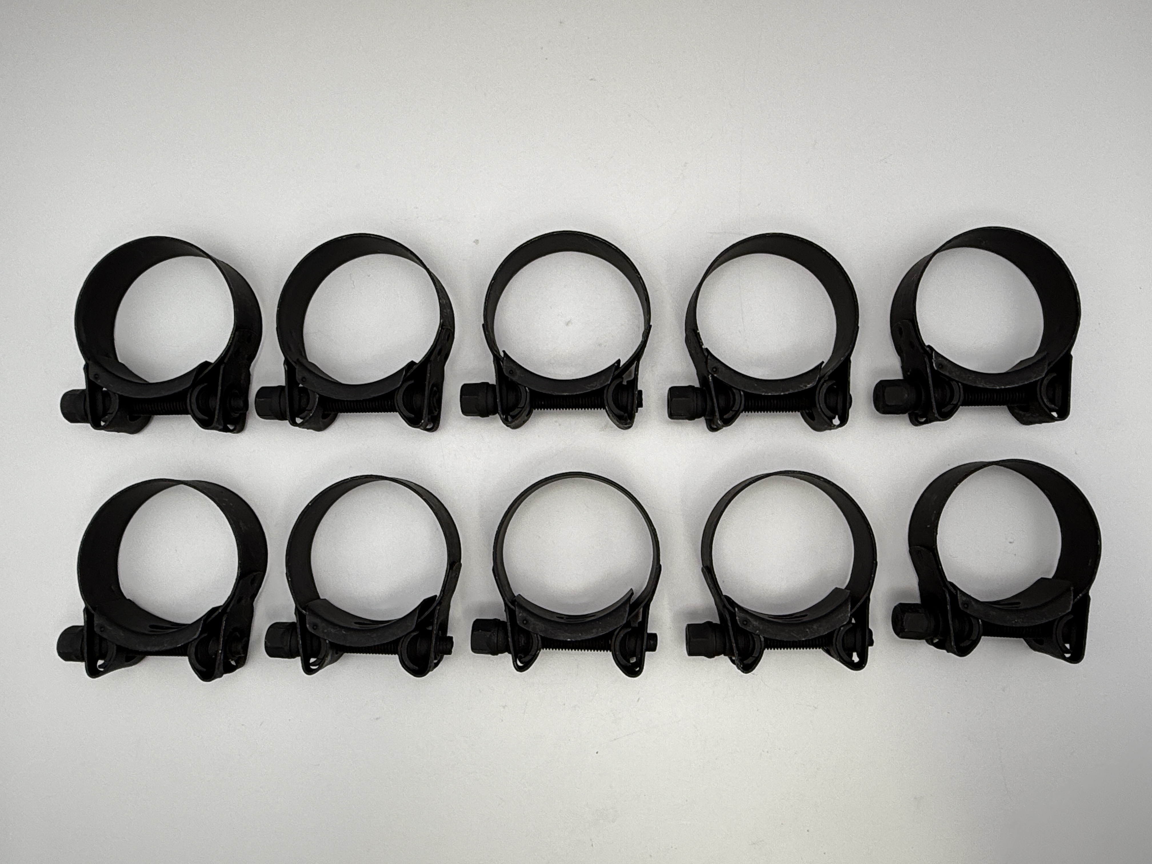 Mikalor Exhaust Clamps 43-47mm Stainless Steel With Zinc Bolt (Black)