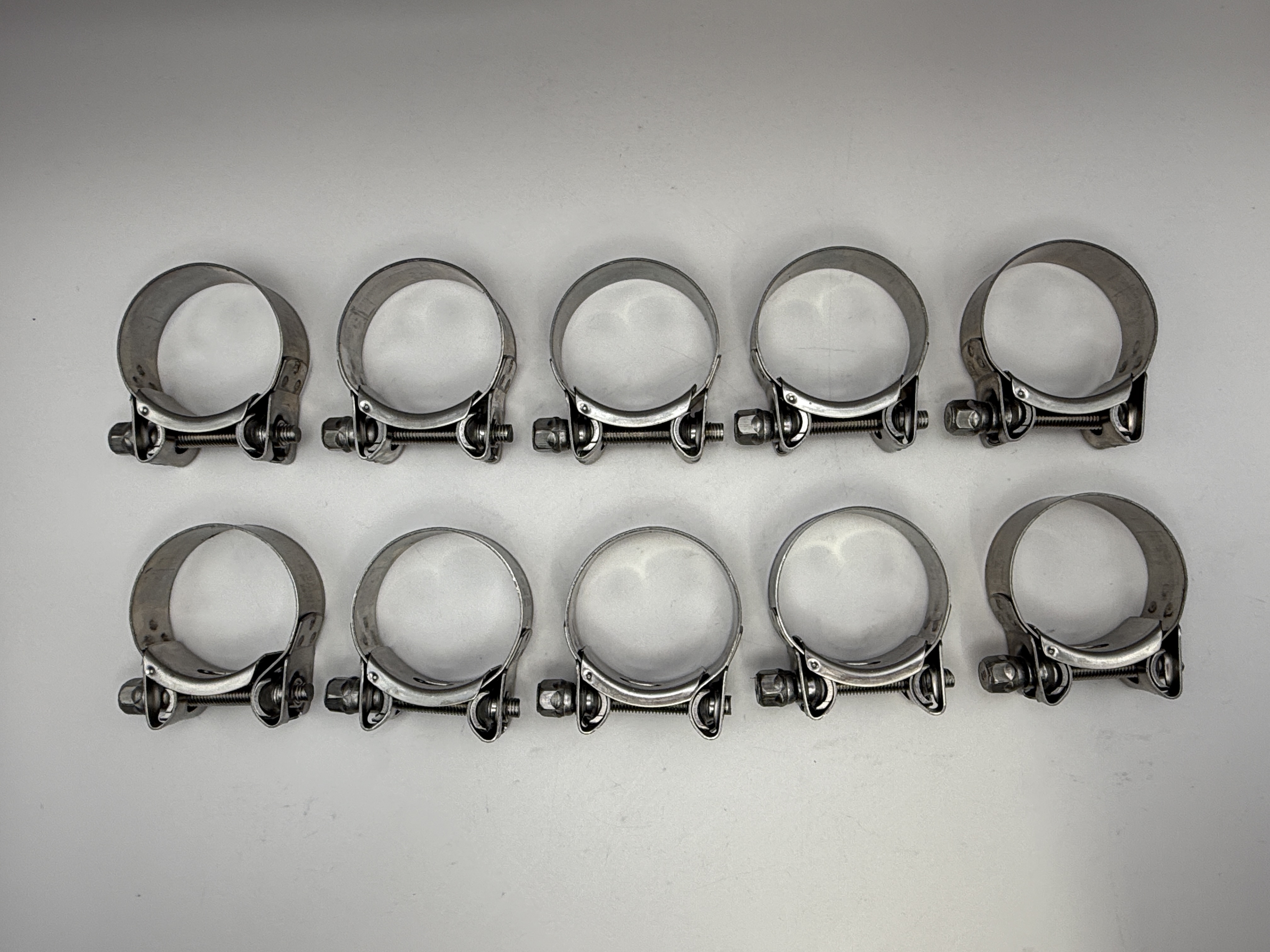 Mikalor Exhaust Clamps 43-47mm All Stainless Steel inc Bolt