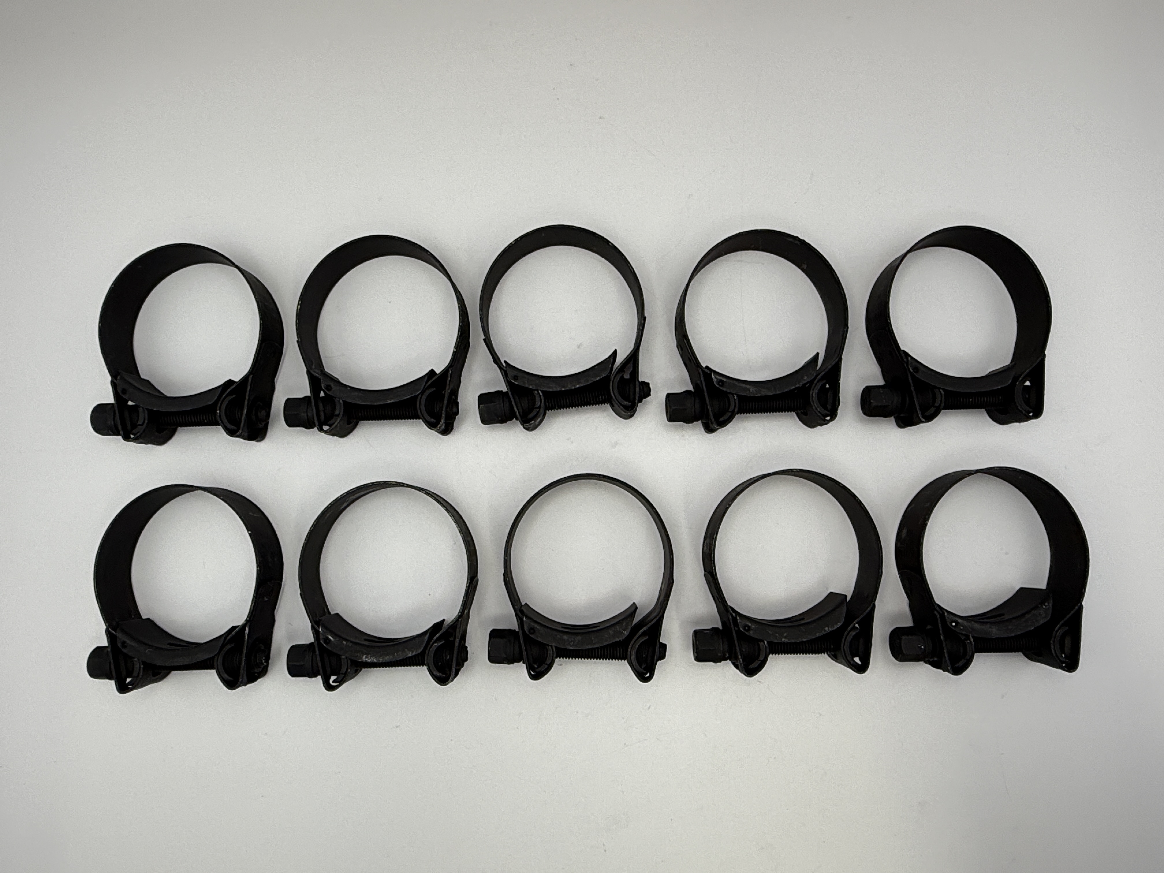 Mikalor Exhaust Clamps 47-51mm Stainless Steel With Zinc Bolt (Black)