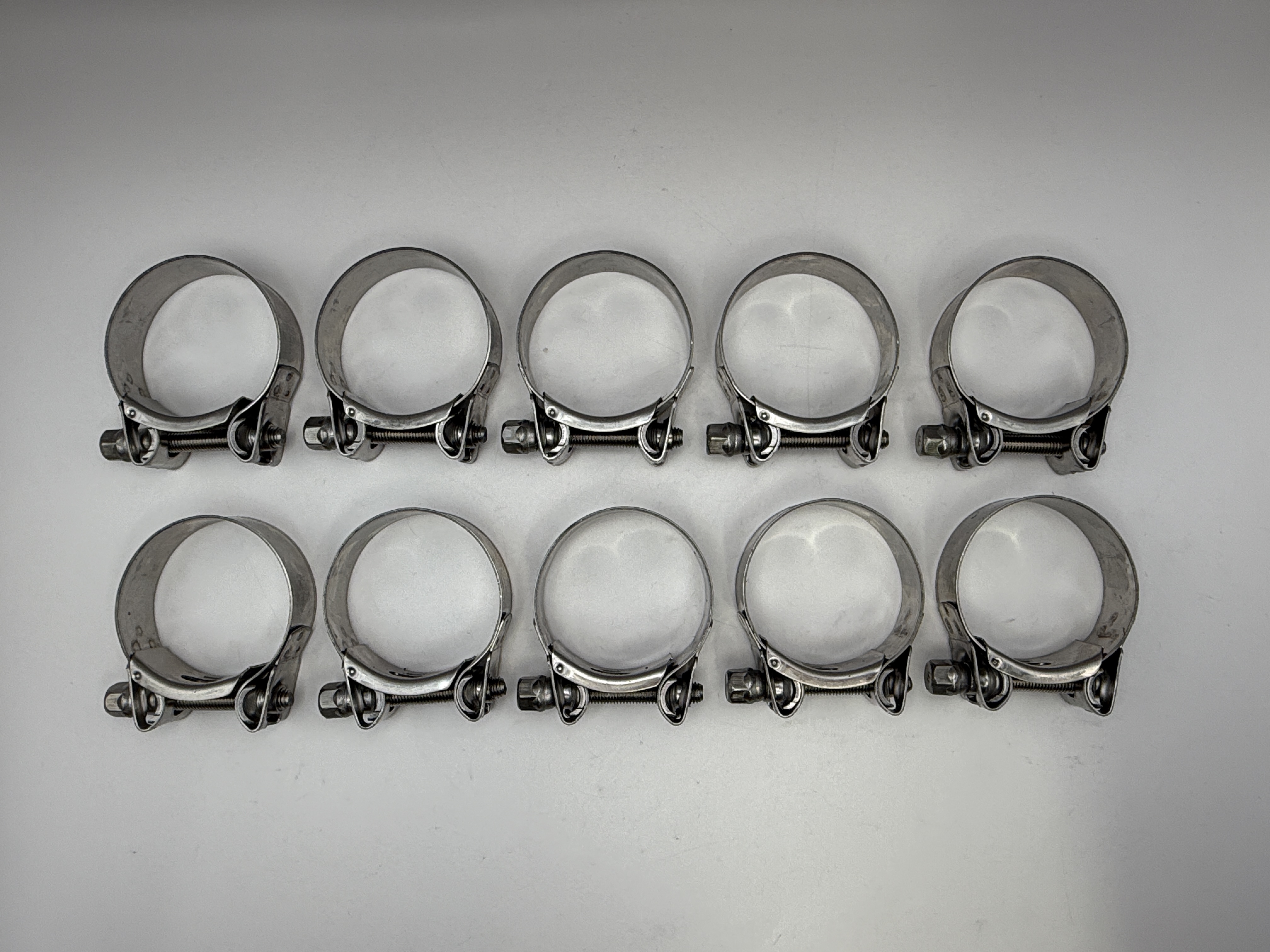 Mikalor Exhaust Clamps 47-51mm All Stainless Steel inc Bolt