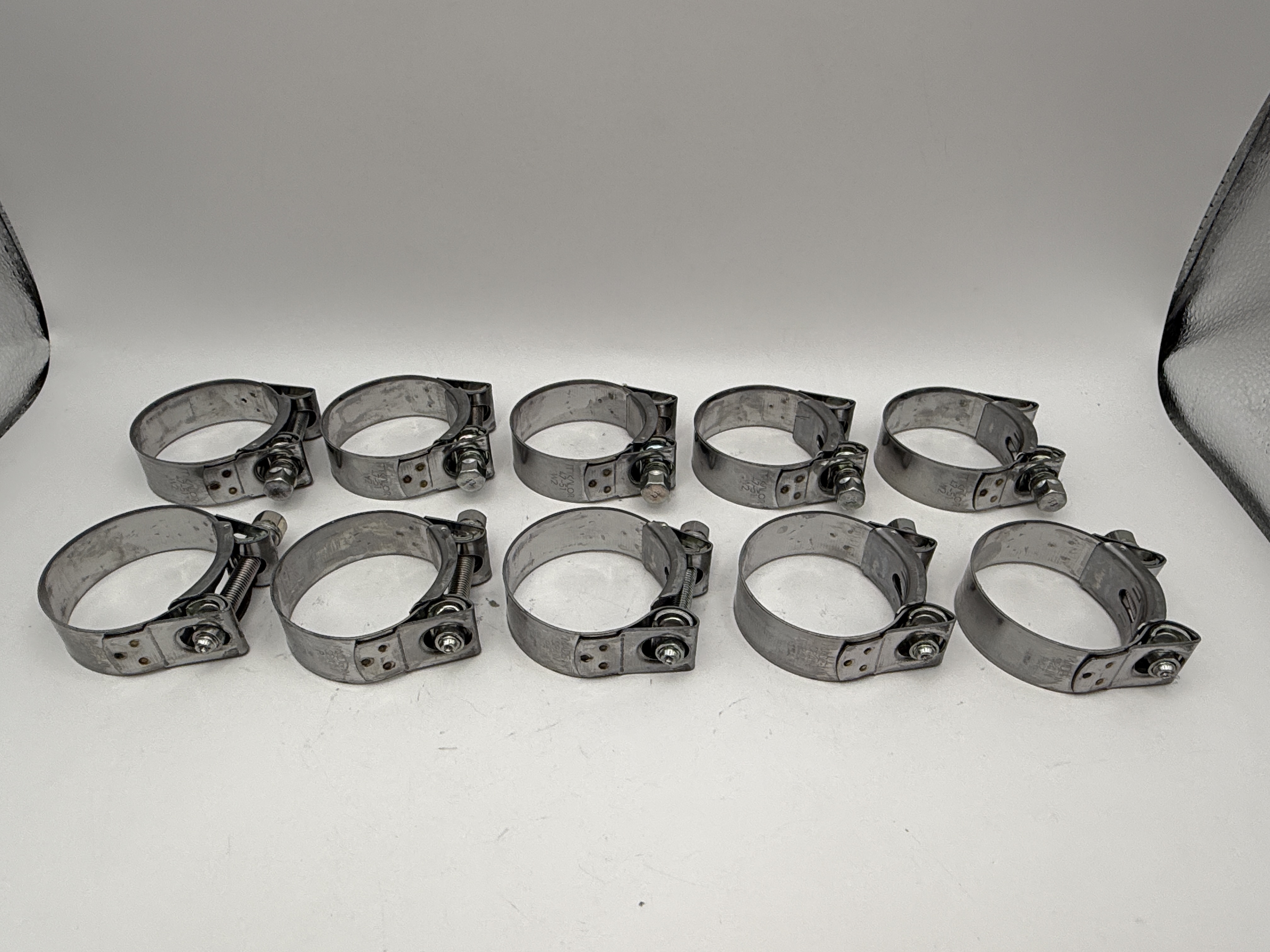 Mikalor Exhaust Clamps 47-51mm Stainless Steel With Zinc Bolt