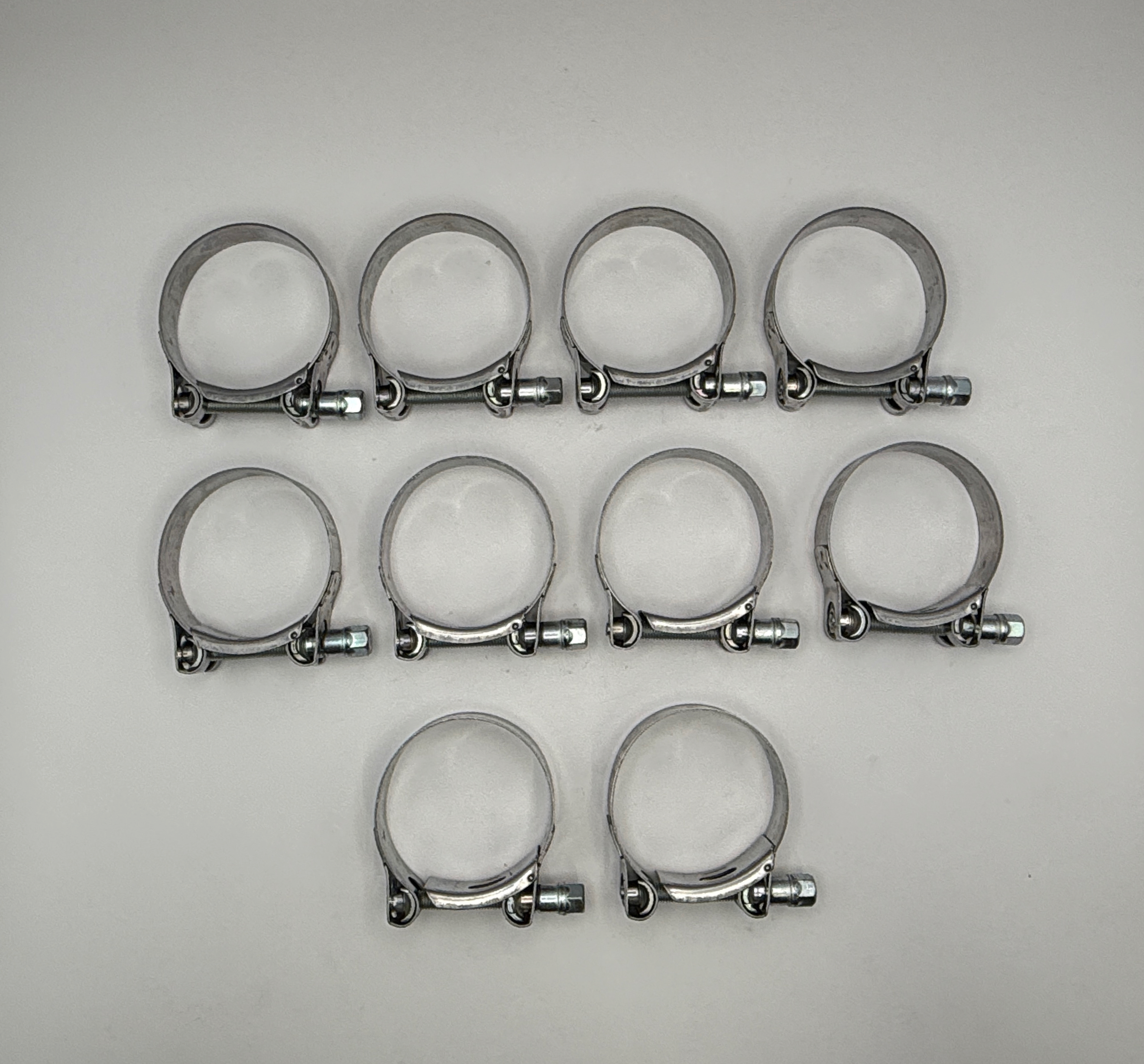 Mikalor Exhaust Clamps 55-59mm Stainless Steel With Zinc Bolt