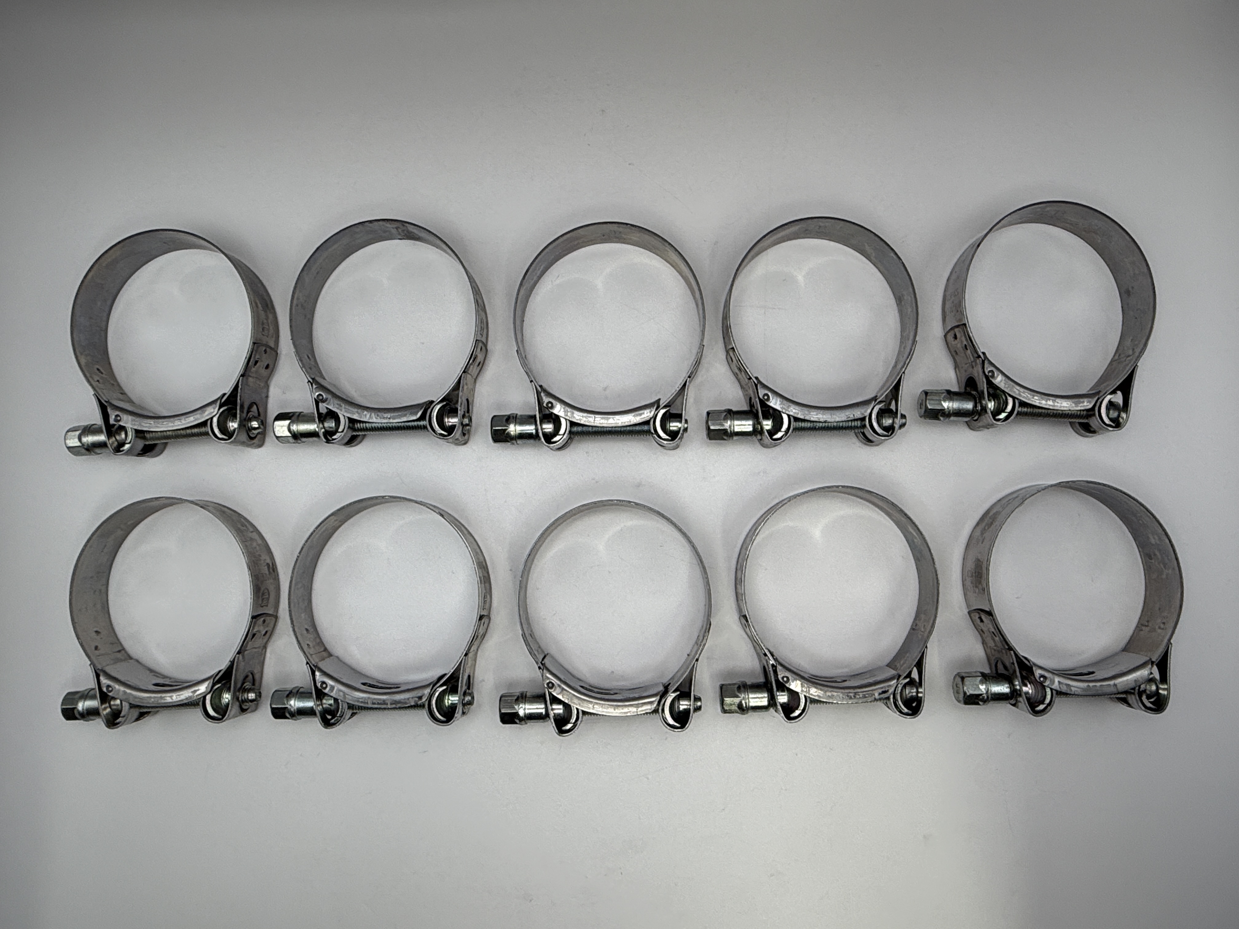 Mikalor Exhaust Clamps 59-63mm Stainless Steel With Zinc Bolt
