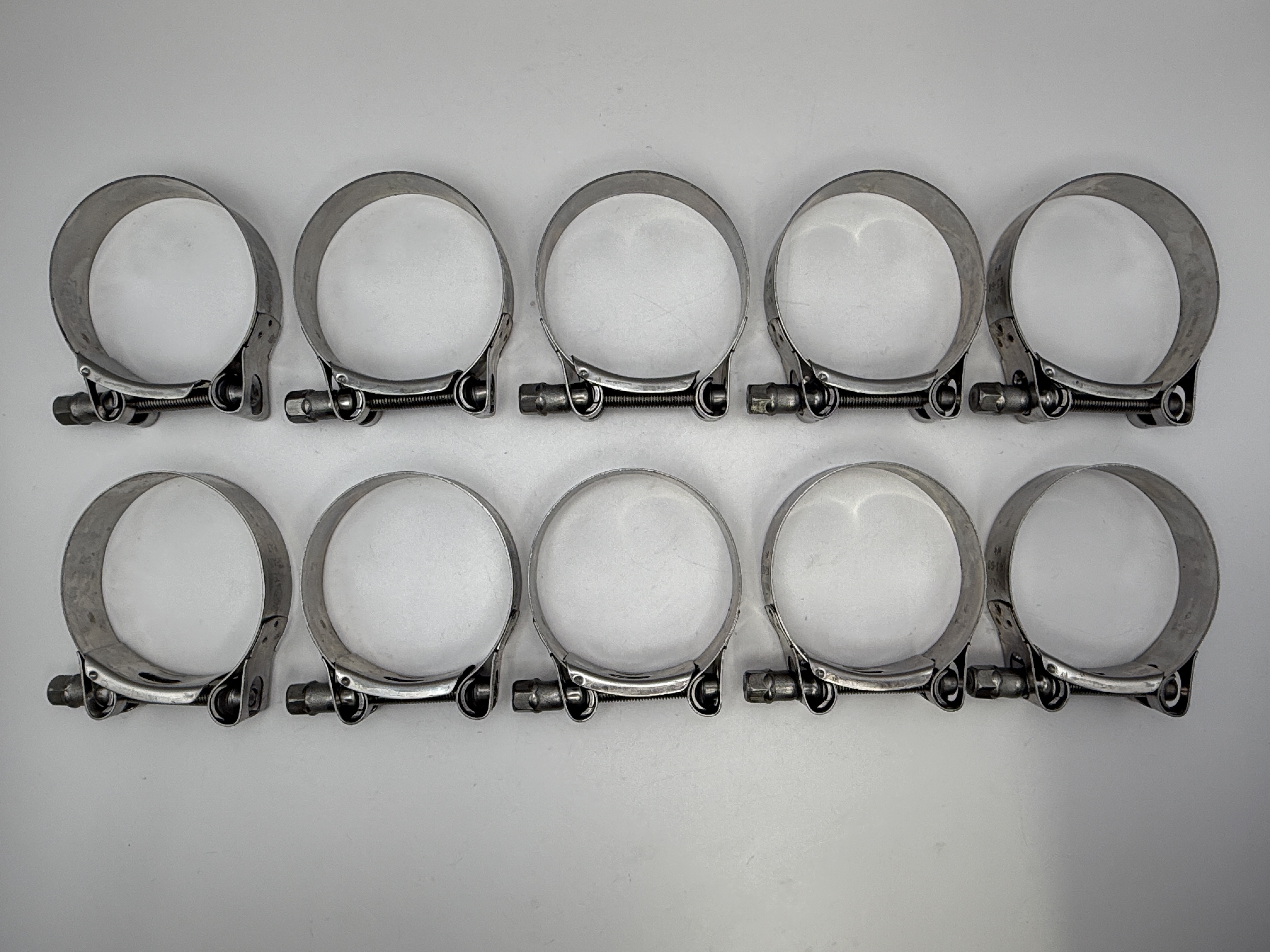 Mikalor Exhaust Clamps 63-68mm All Stainless Steel inc Bolt