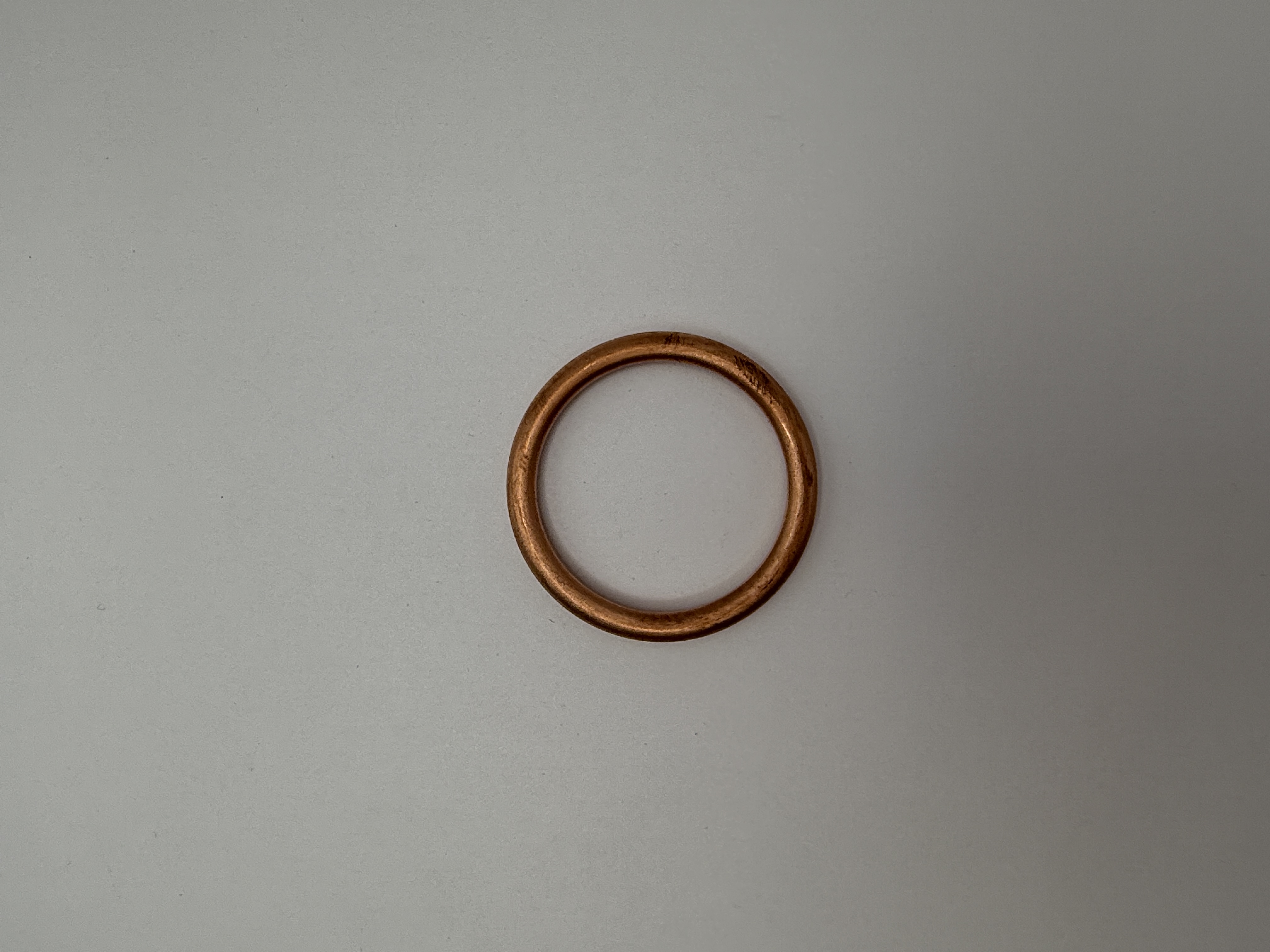 Hendler Single Exhaust Gasket Copper OD 43mm, ID 35mm, Thickness 5mm