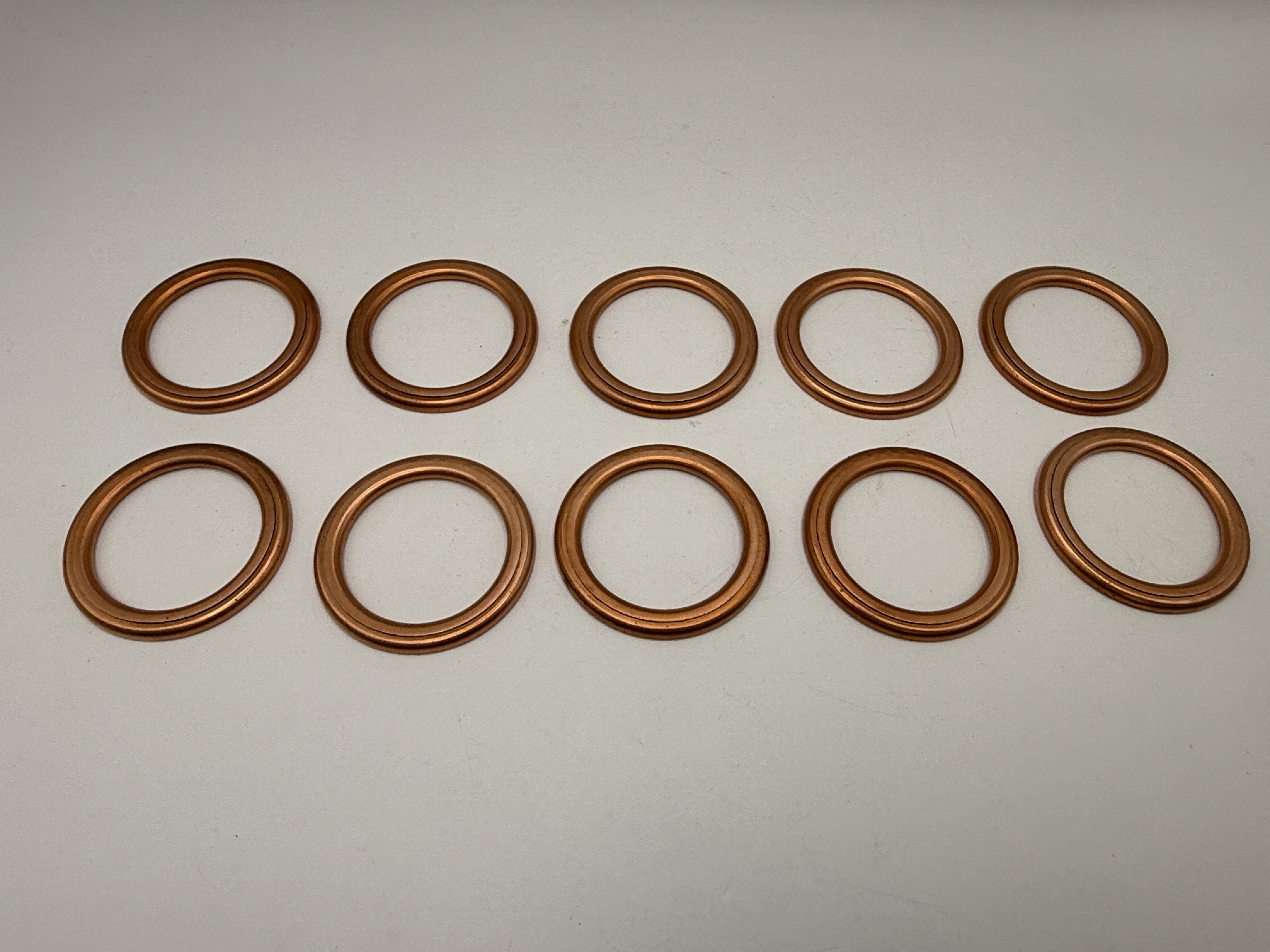 Hendler Exhaust Gaskets Copper OD 45mm, ID 33mm, Thickness 3.5mm