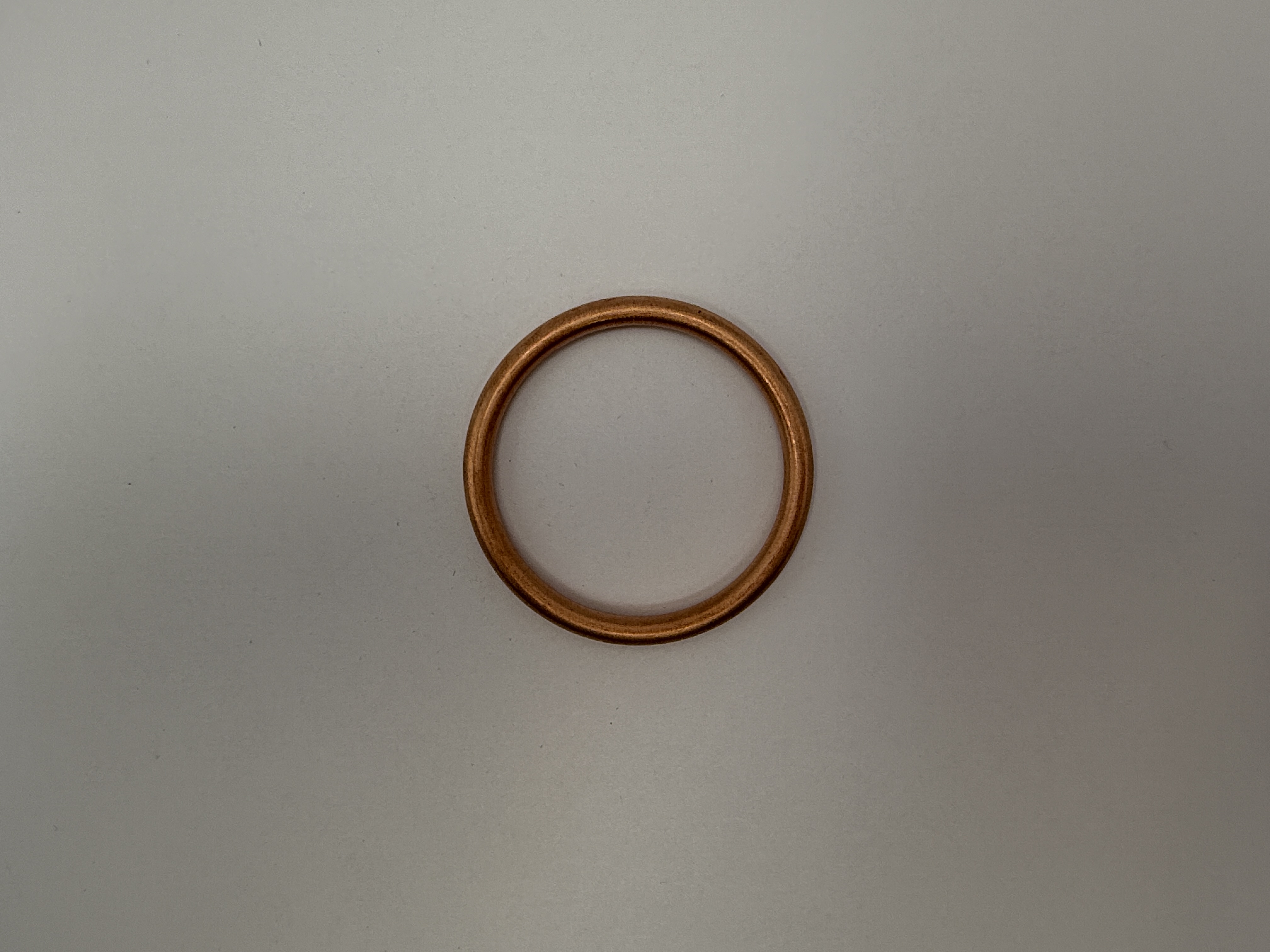 Hendler Single Exhaust Gasket Copper OD 46mm, ID 37mm, Thickness 5mm