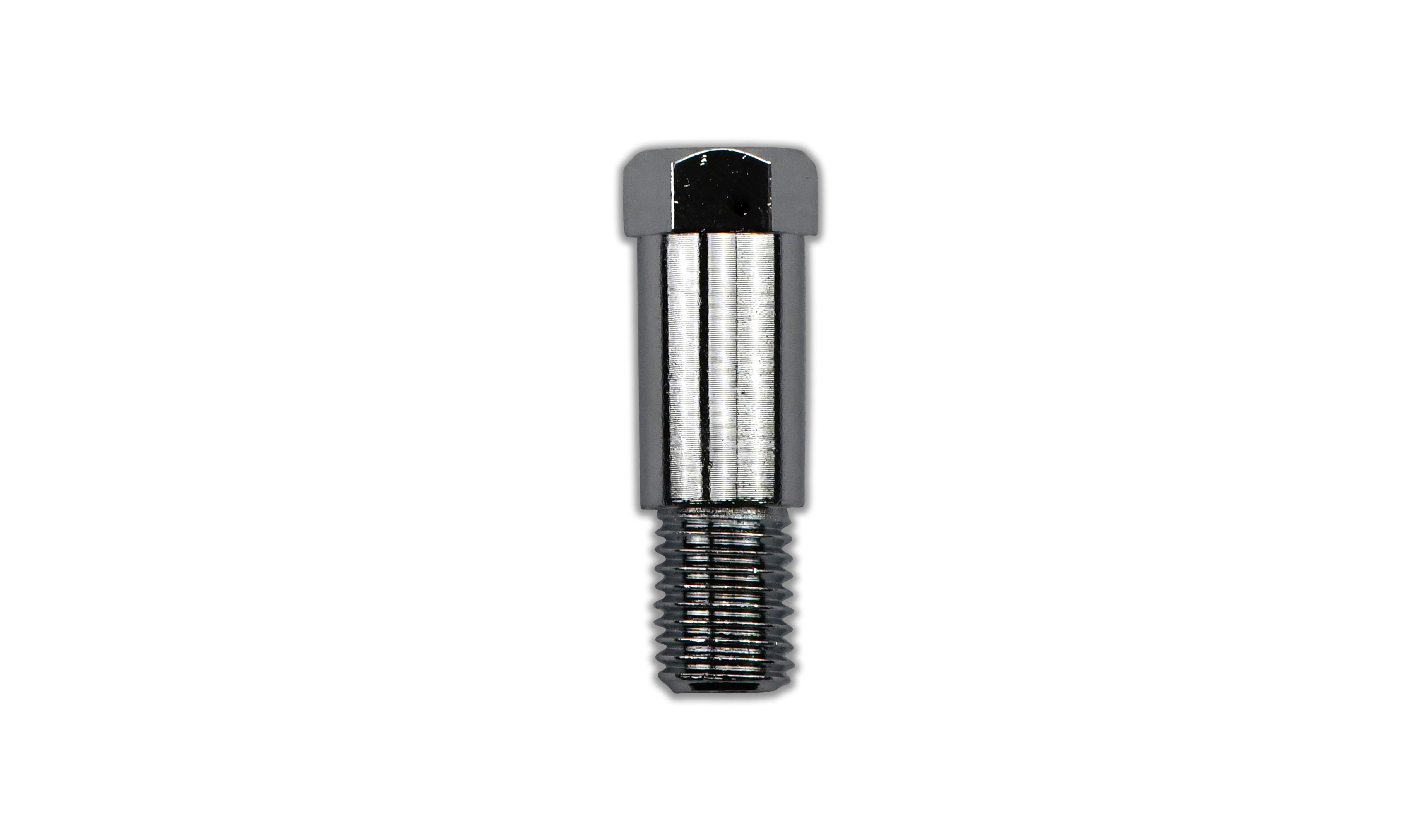 Hendler Mirror Adaptor Chrome 8mm Internal Thread to 10mm External Thread