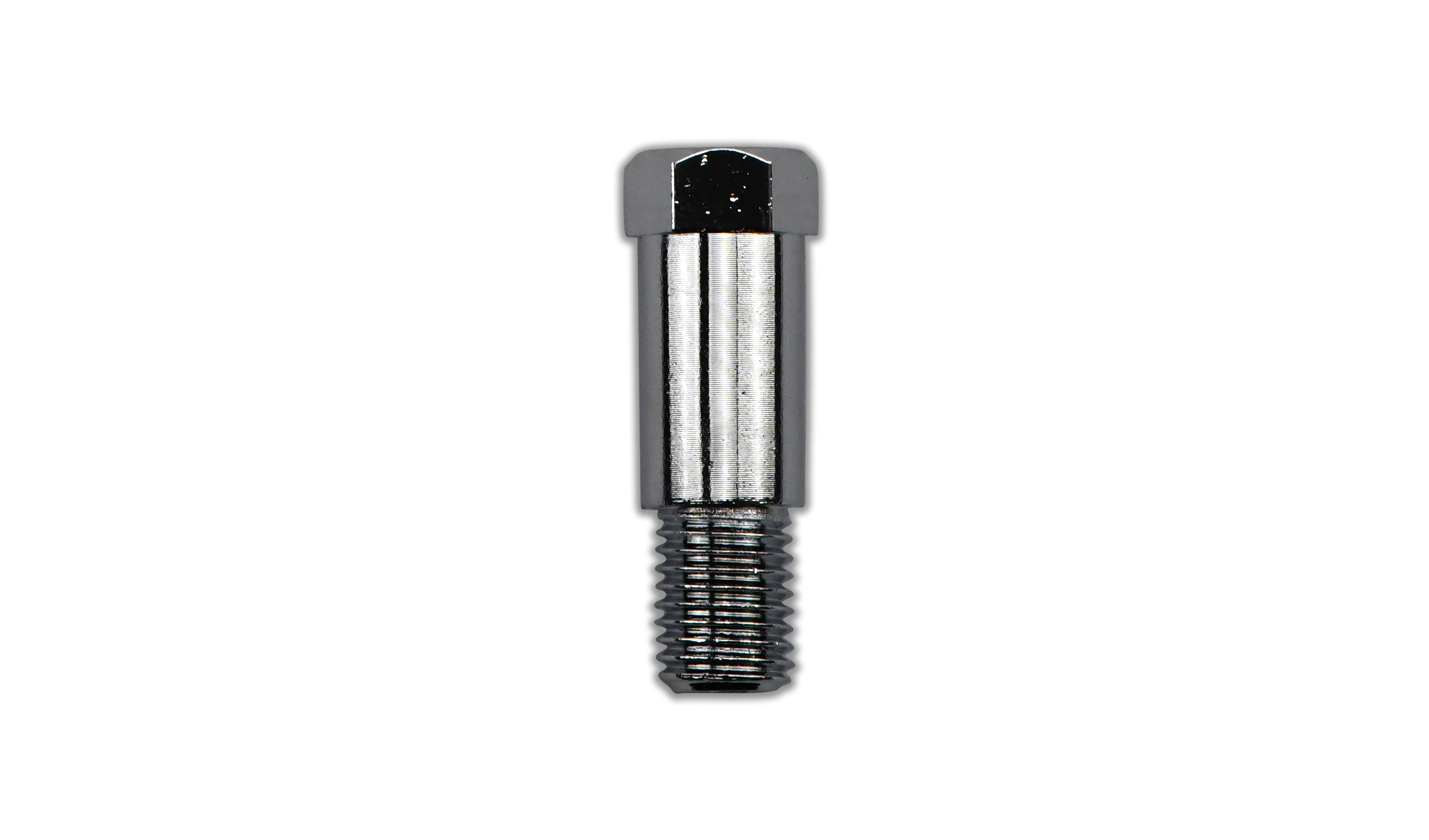 Hendler Mirror Adaptor Chrome 10mm Internal Thread to 10mm Yamaha External Thread