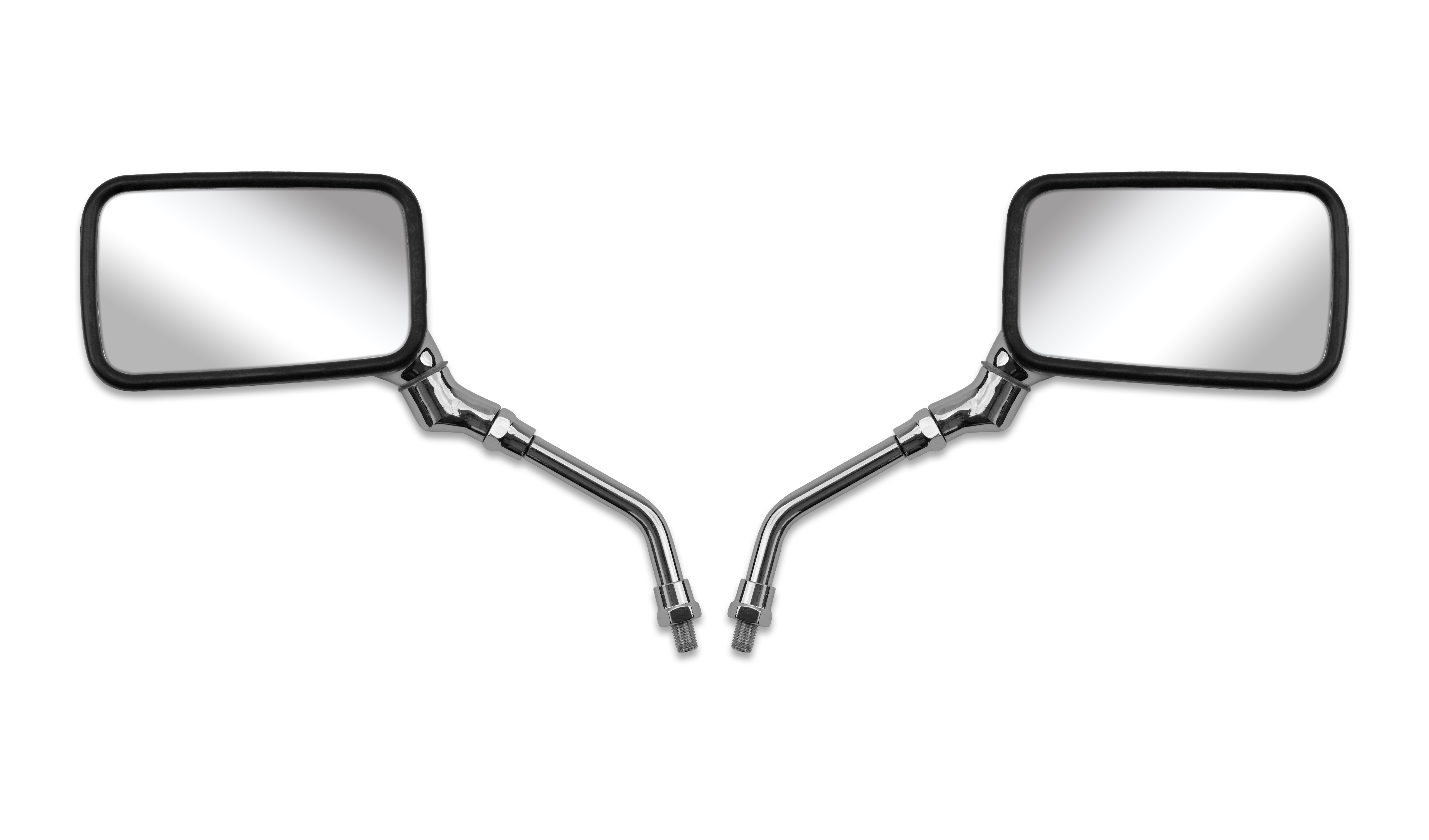 Hendler Mirrors Left & Right 10mm Chrome Rectangle Yamaha Thread