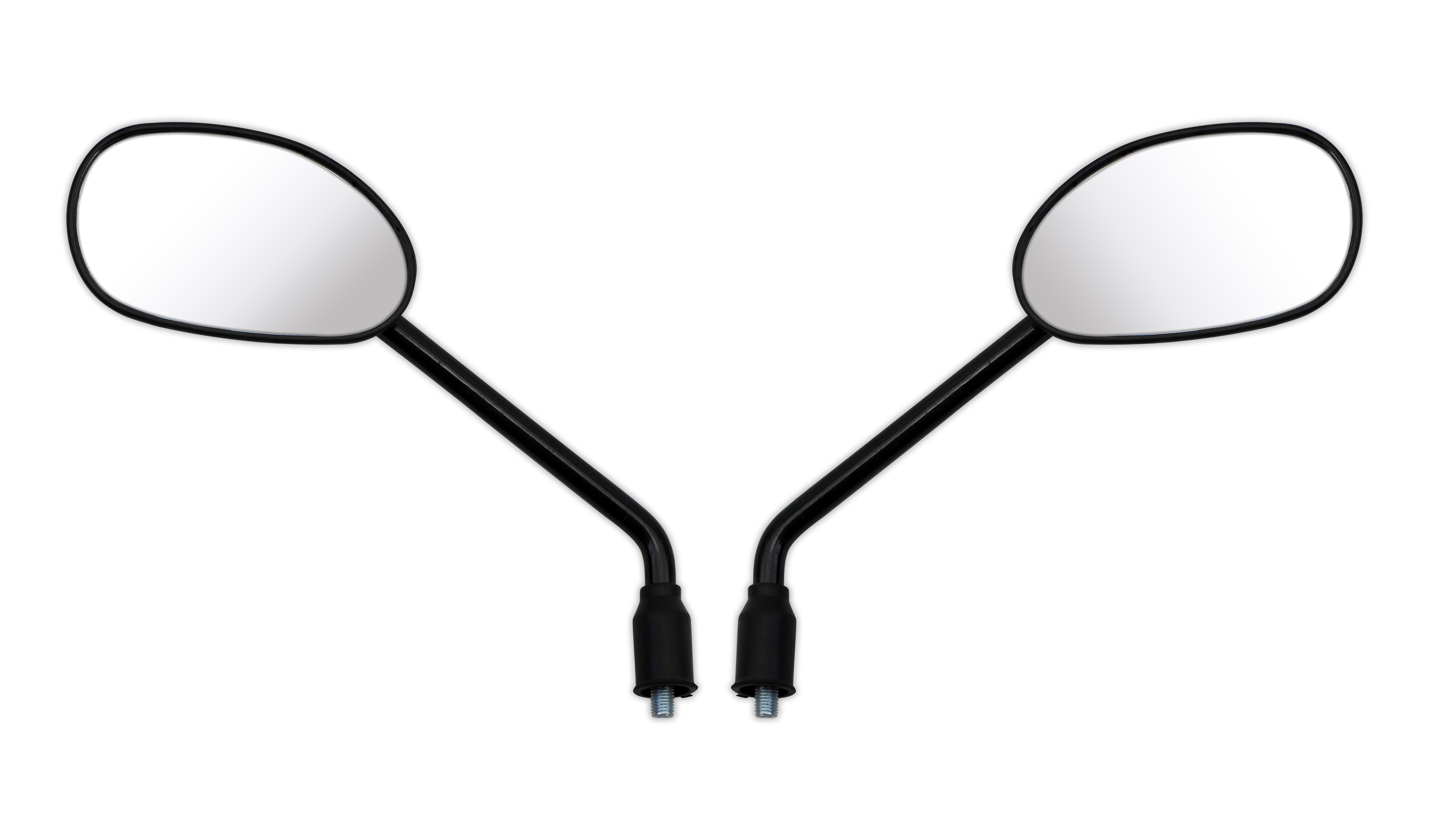 Mirrors Left & Right 10mm Black Rectangle for Honda CBF125 2009-2012 OE Ref's 88210-KWF-901 & 88220-KWF-901