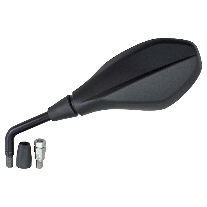 Hendler Mirror Left 10mm Black BMW S1000XR 14- (K49), S1000R 21- (K49), R1200GS Adventure 12-18 (K51), R1250GS Adventure 17- (K51), R1200GS 11-18 (K50), R1250GS 17- (K50), R nineT 13-16 (K21) OE Refs: 51168567447, 51168358611, 51168533685