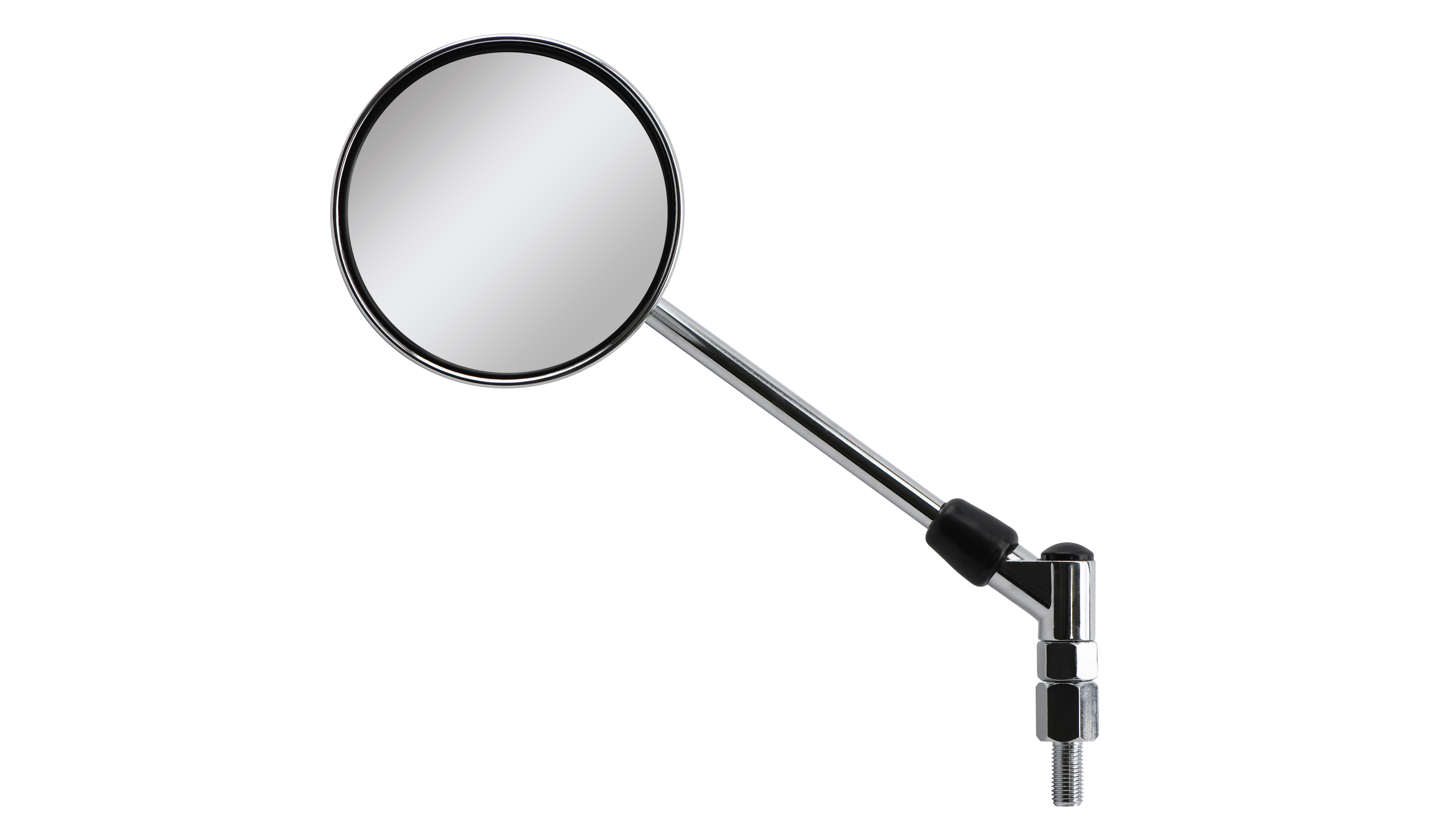 Hendler Mirror Left 8mm or 10mm Round Chrome Early Suzuki Type (E-Marked)