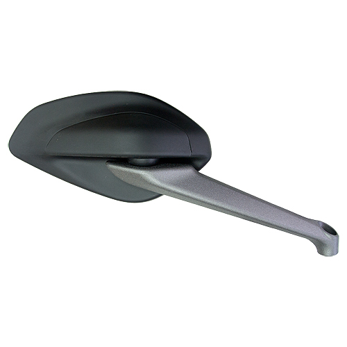 Hendler Mirror Right Black Head, Silver Stem Ducati Monster Models 659-1200 14-21, Streetfighter V4 20-21, Streetfighter V4S 20-21 (E-Marked) OE Refs: 52310441A, 52310441B, 52310442A, 52310541A