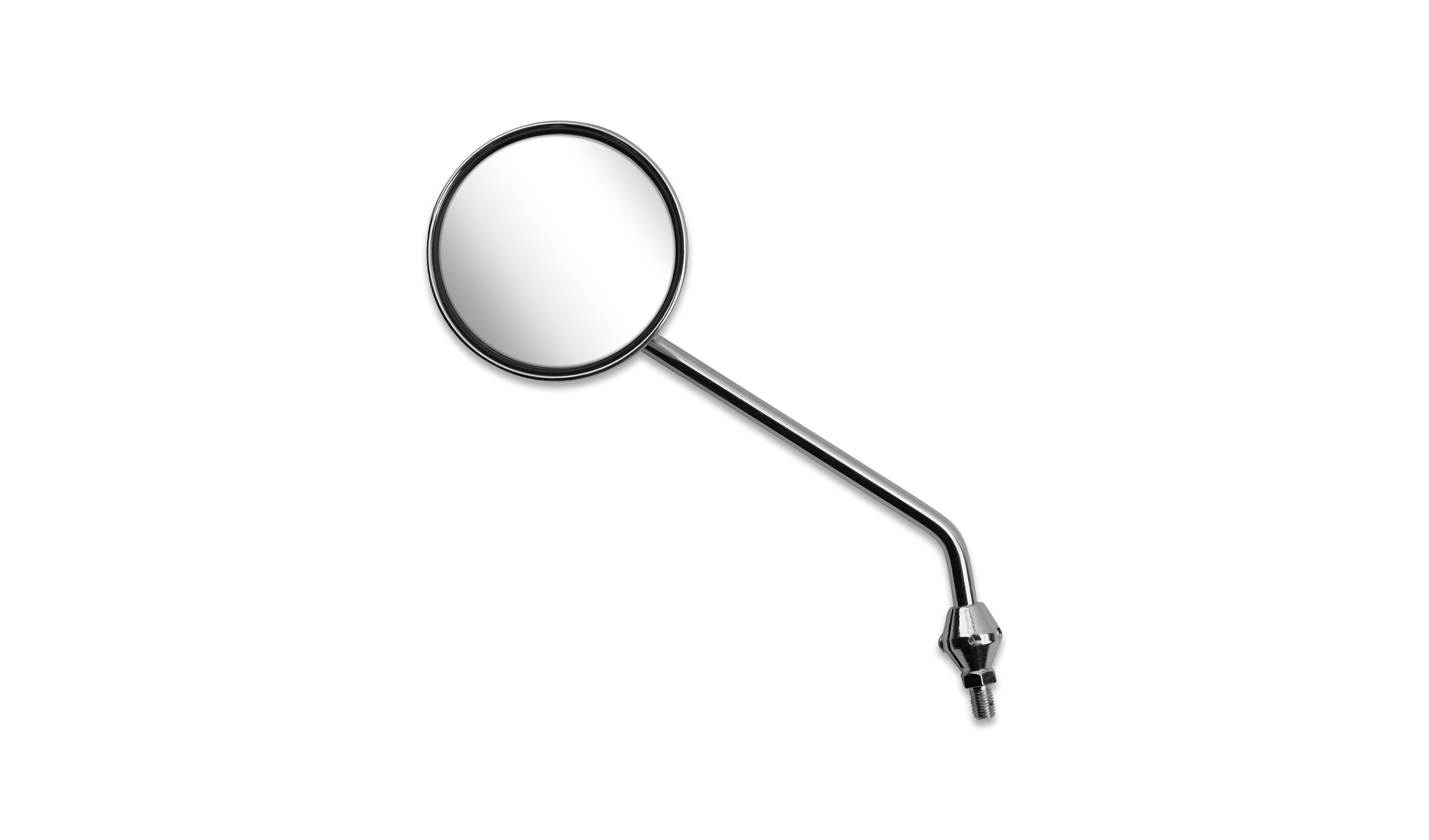 Hendler Mirror Left 8mm Chrome Round Early Honda (Knuckle Type)