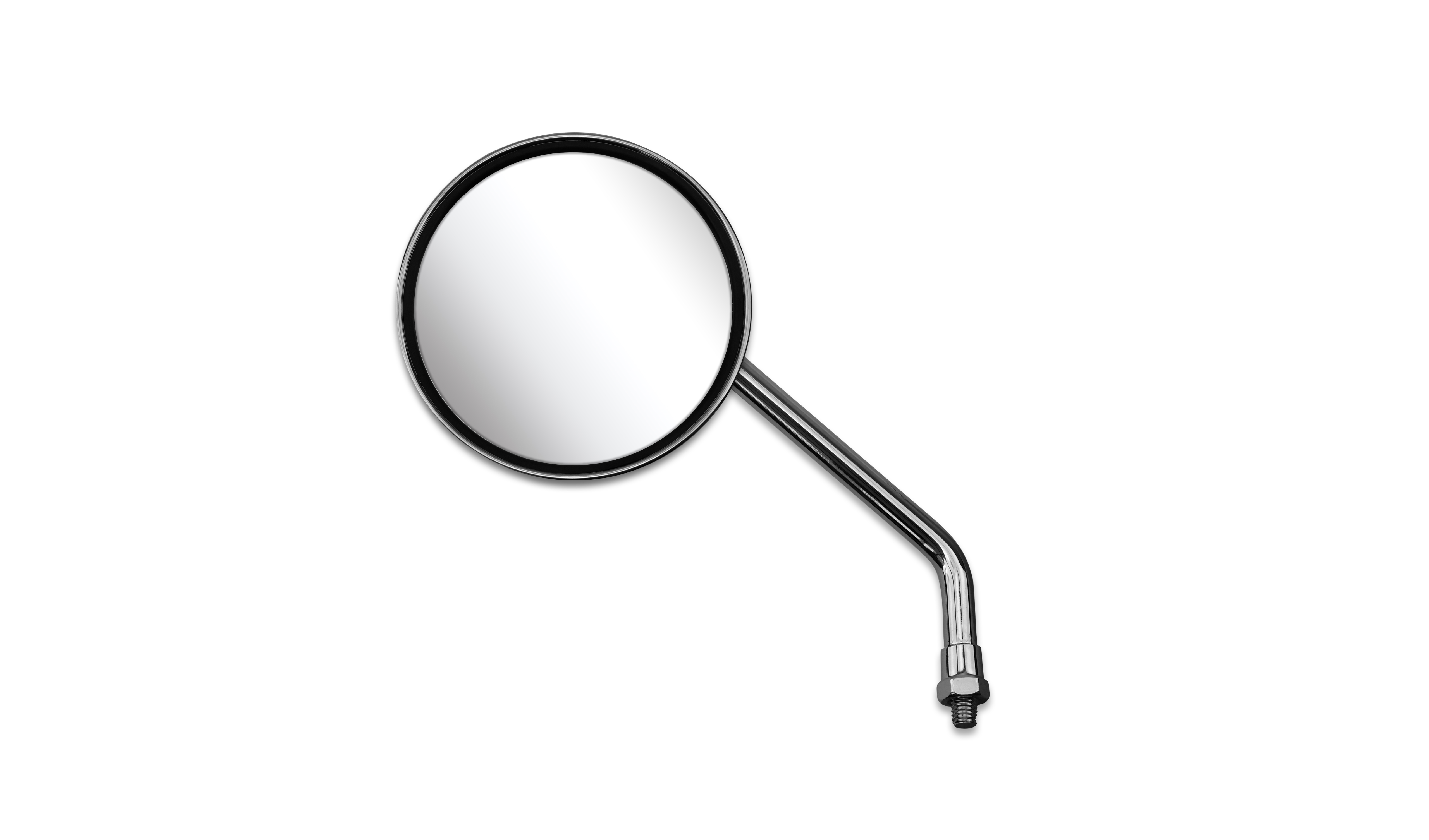 Hendler Mirror Left 10mm Chrome Round Early Honda Style (E-Marked)