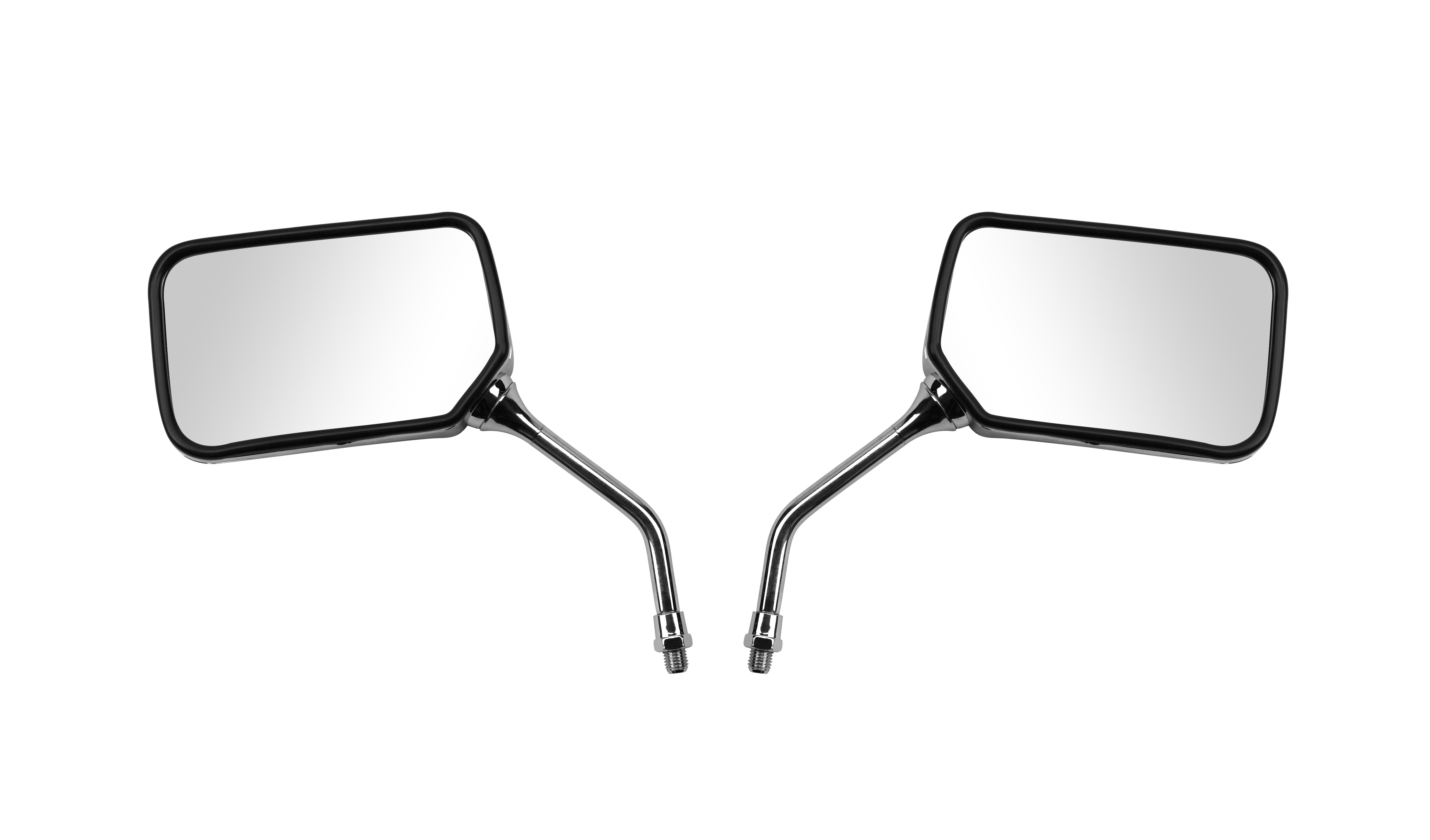 Hendler Mirrors Left & Right 10mm Chrome Rectangle