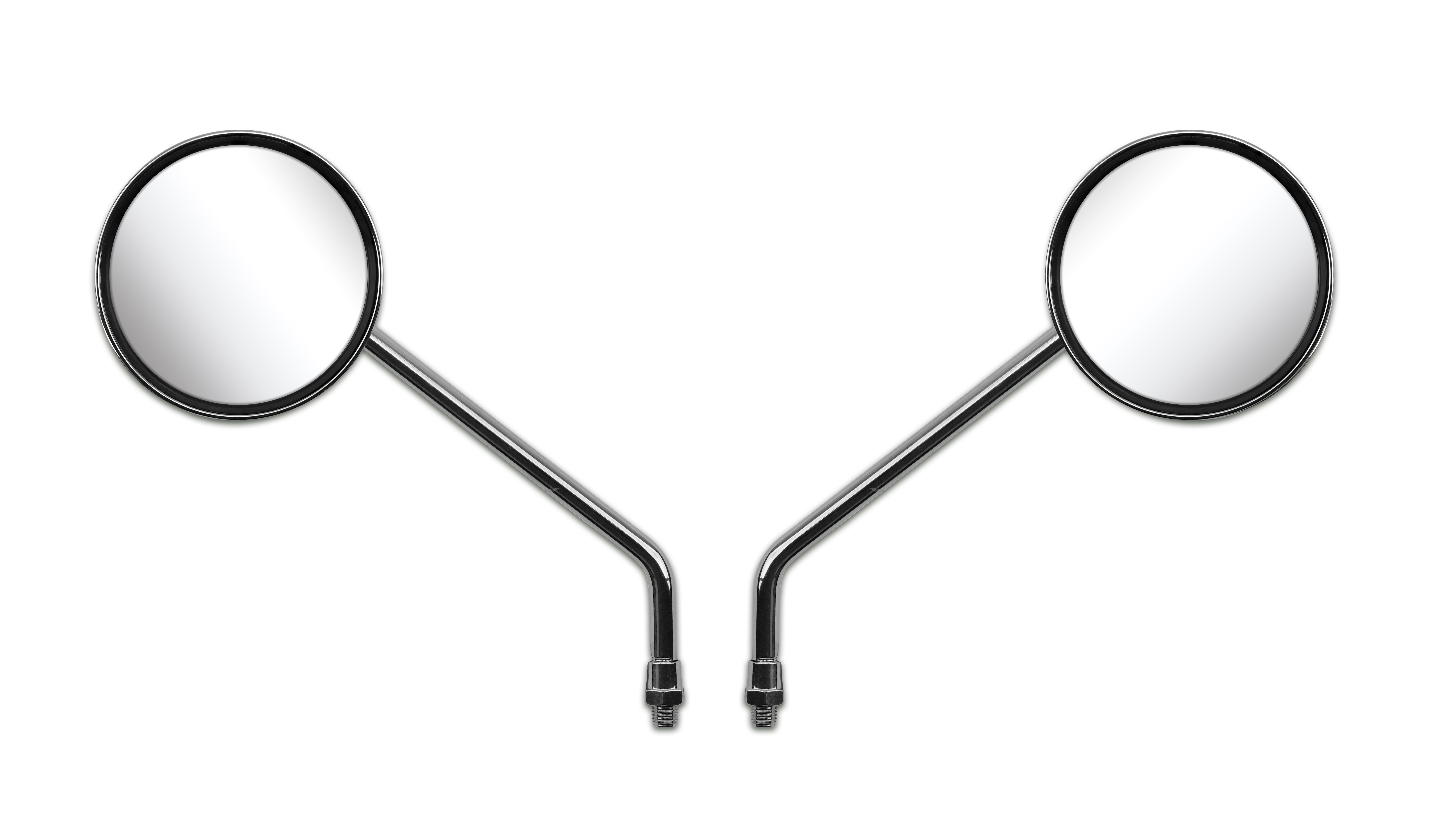 Hendler Mirror Left & Right 10mm Chrome Round Yamaha Thread