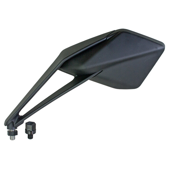 Hendler Mirror Left 10mm Black Kawasaki Z1000 (ZR1000F) 14-16, Z1000 ABS (Z1000G) 14-16, Z1000R (ZR1000J) 17-20, Z1000 (ZR1000H) 18-20 (E-Marked) OE Refs: 56001-0291-46V, 56001-0343-46V