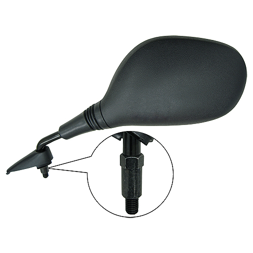 Hendler Mirror Left 8mm Black Yamaha YN50 Neo's 4T 09-15, 2018, YQ50 Aerox 2012 (E-Marked) OE Ref: 5C2-F6280-00