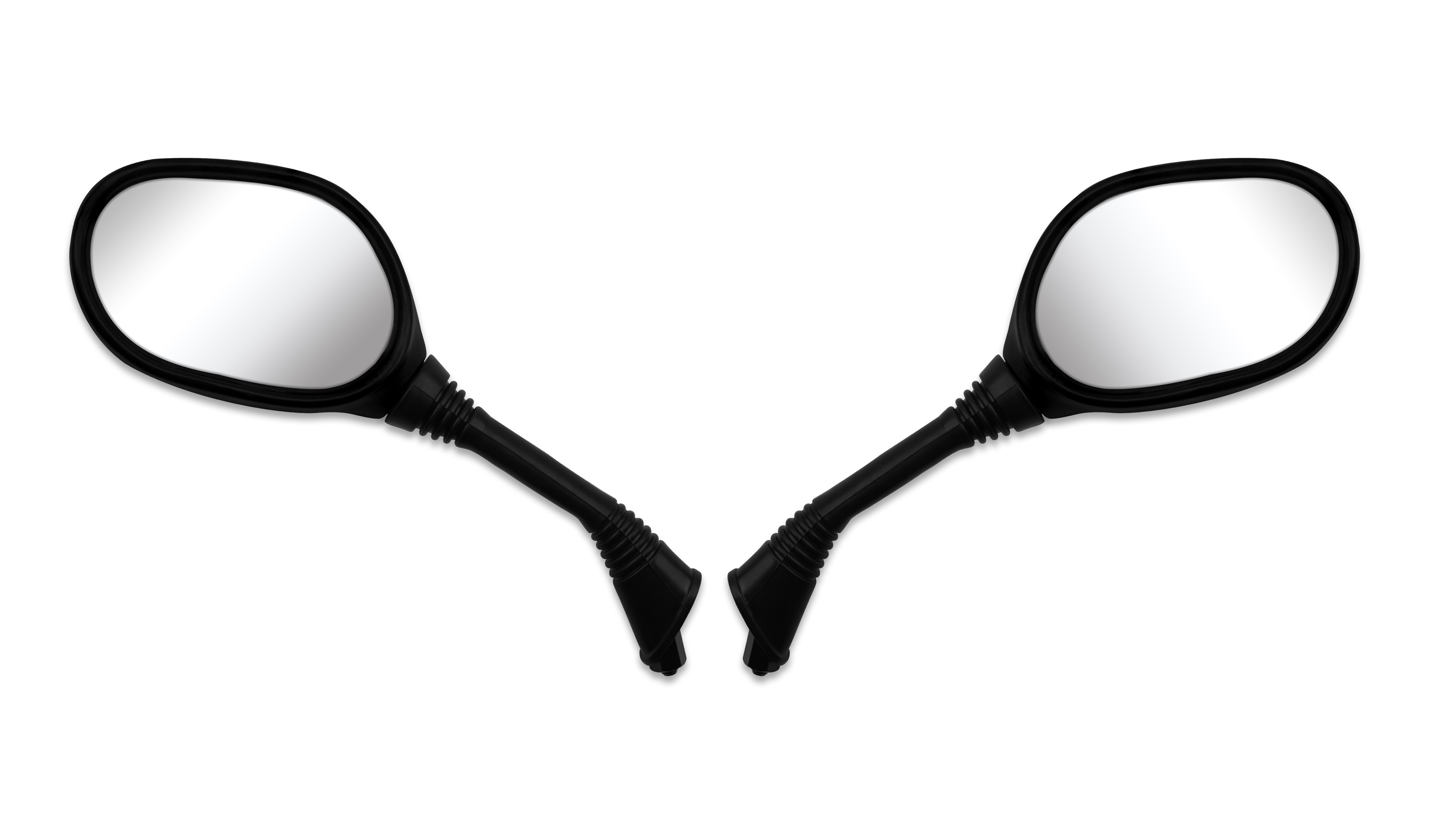 Hendler Mirrors Left & Right 8mm Black Rectangle Scooter Benelli Yamaha Thread