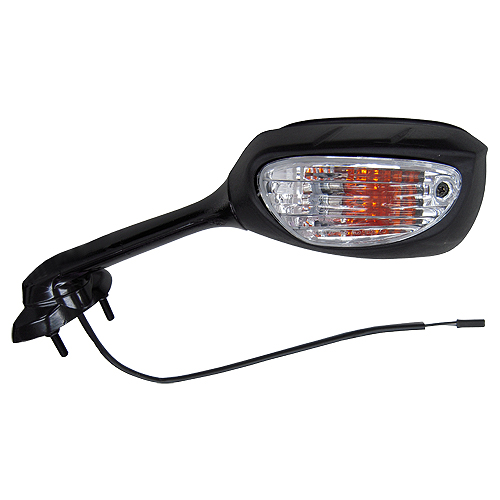 Hendler Mirror Left Fairing Black With Indicator Suzuki GSX-R600 11-15, GSX-R750 11-15, GSX-R1000 09-16 (E-Marked) (42mm Centres) OE Ref: 56600-47H00, 56600-47H01