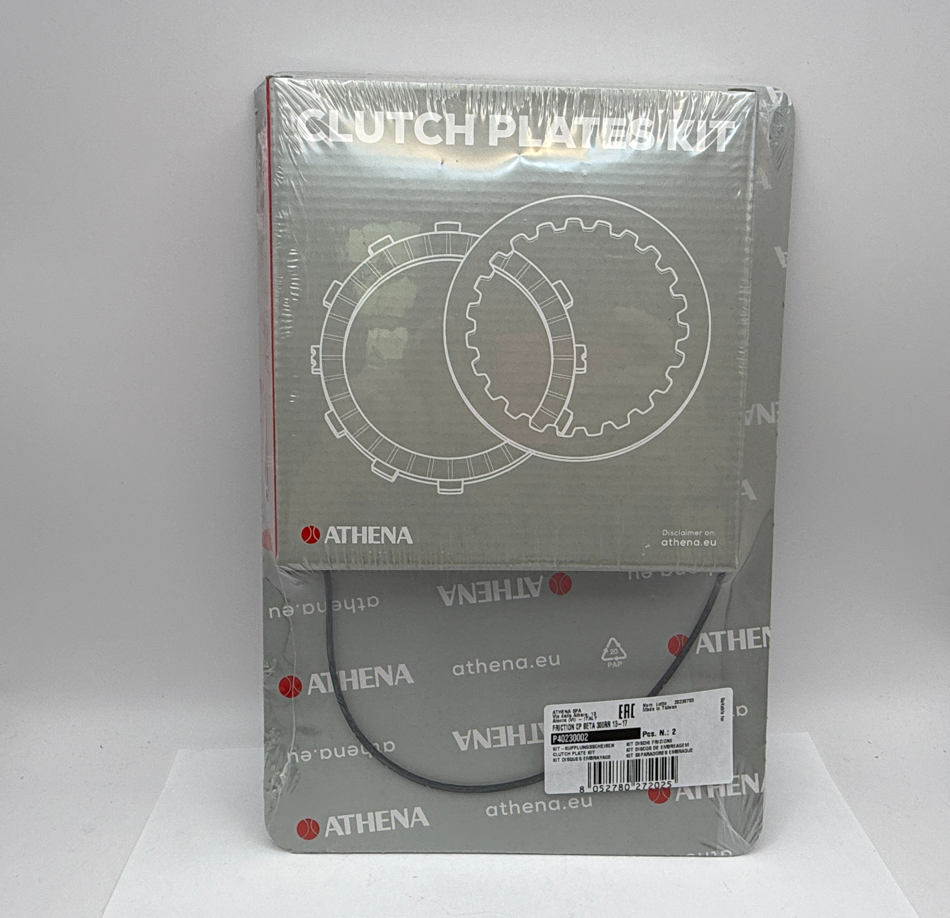 Athena Clutch Friction Plate & Cover Gasket Kit Beta RR250 2T 14-17, RR300 2T 13-17