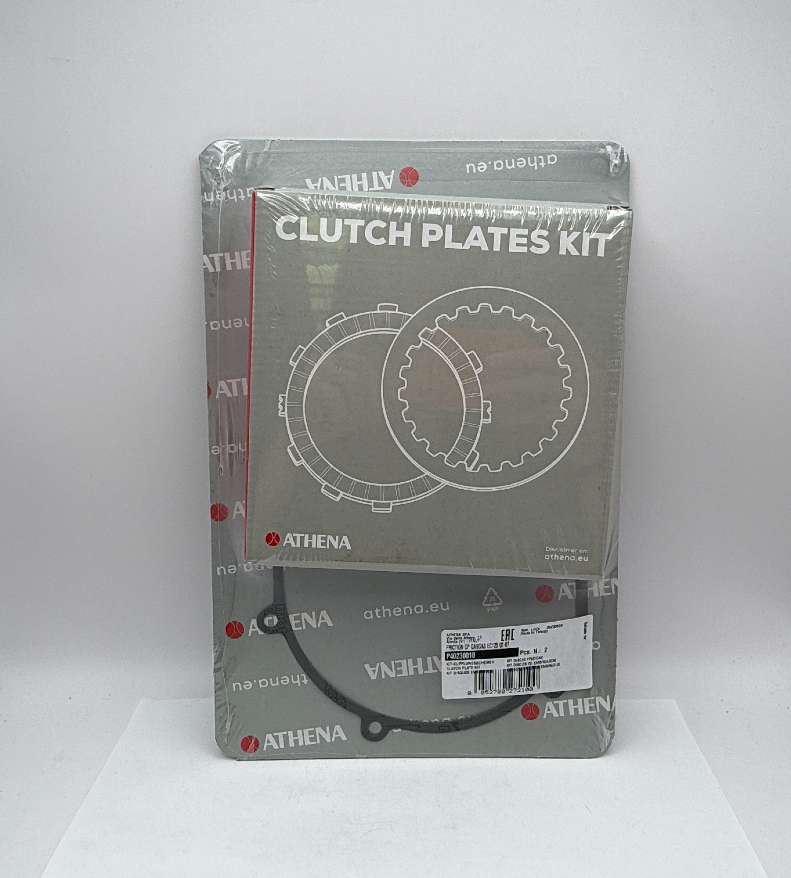 Athena Clutch Friction Plate & Cover Gasket Kit Gas Gas EC125 02-07, MC125 02-07, MX125 02-07, SM125 02-07