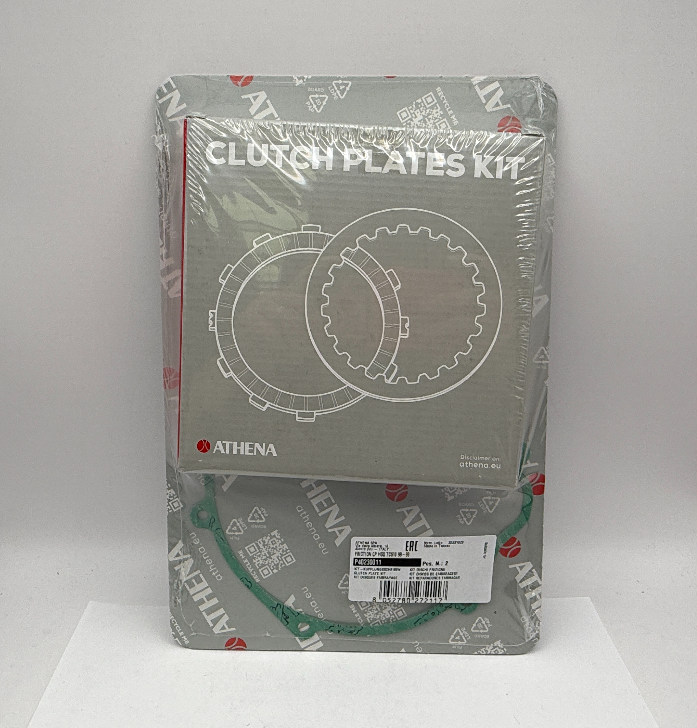 Athena Clutch Friction Plate & Cover Gasket Kit Husqvarna TC610 98-99, TE410 1999, TE610E 98-99