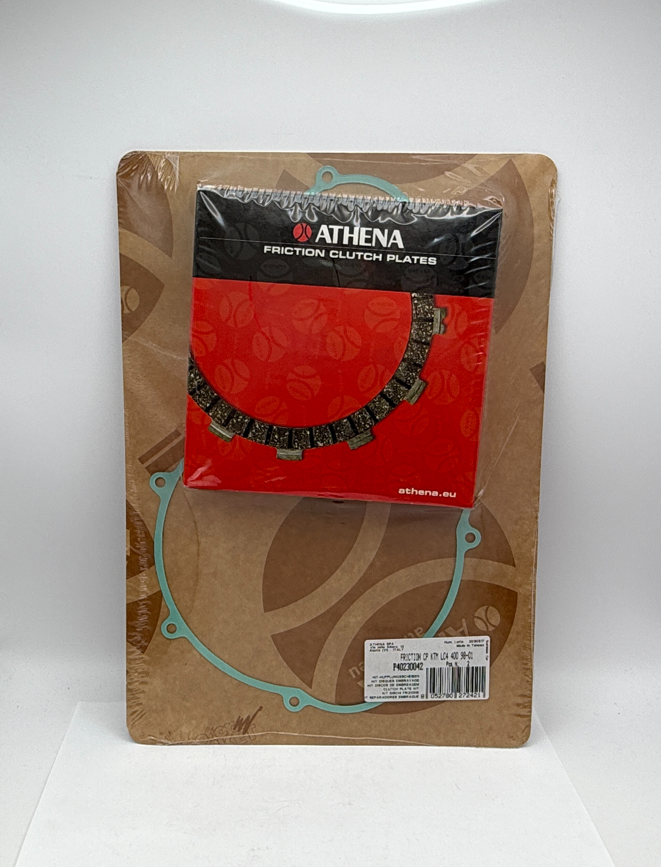 Athena Clutch Friction Plate & Cover Gasket Kit KTM LC4-E 400 98-01