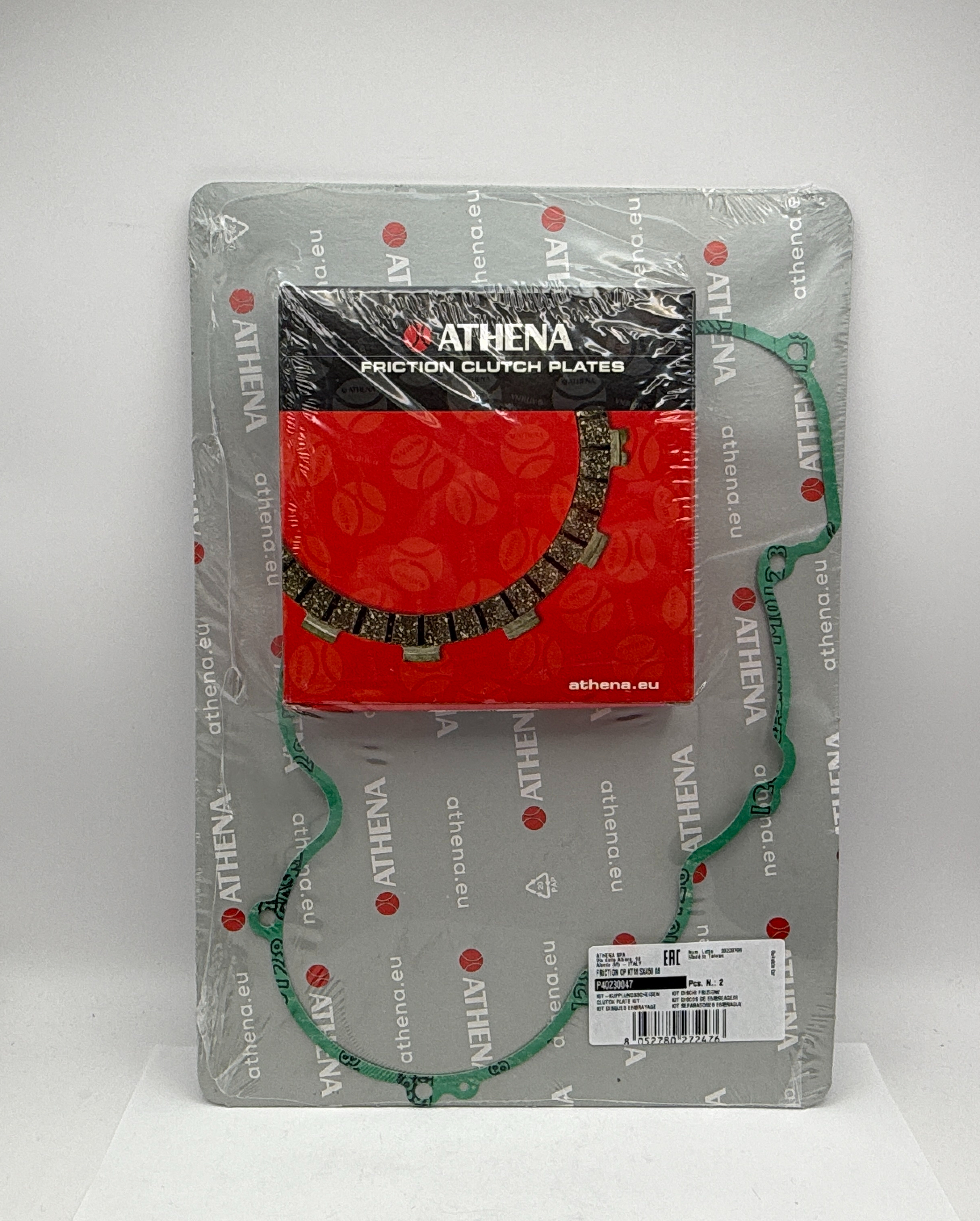 Athena Clutch Friction Plate & Cover Gasket Kit KTM 400 EXC 06-07, 450 EXC 06-07, 560 SMR 06-07, 450 SX 2006, 525 SX 2006, 450 XC 06-07, 525 XC 06-07