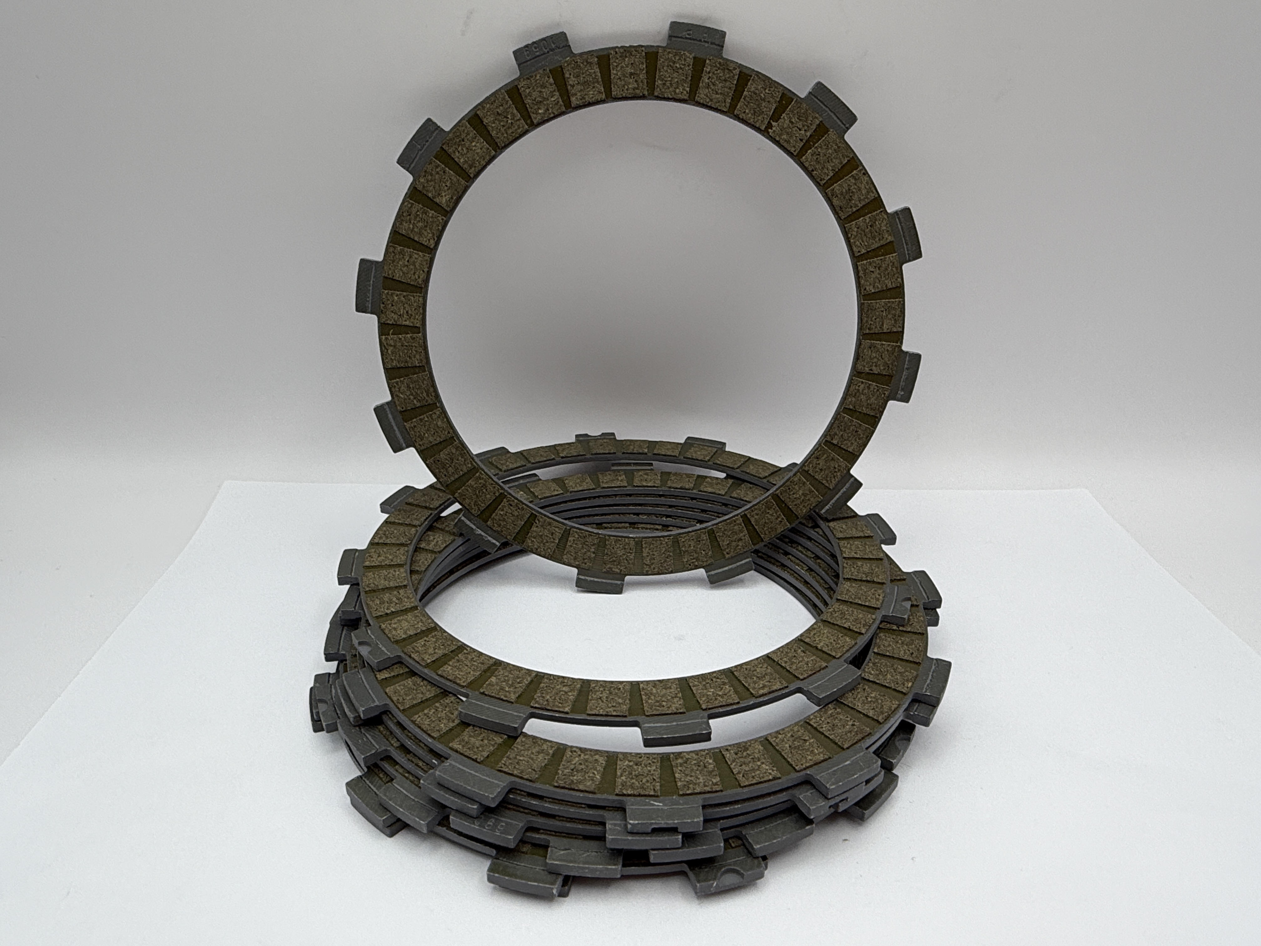 TourMax Clutch Friction Plate Set Kawasaki KDX250D1-4 91-96, KX250 87-91, KX500 87-02