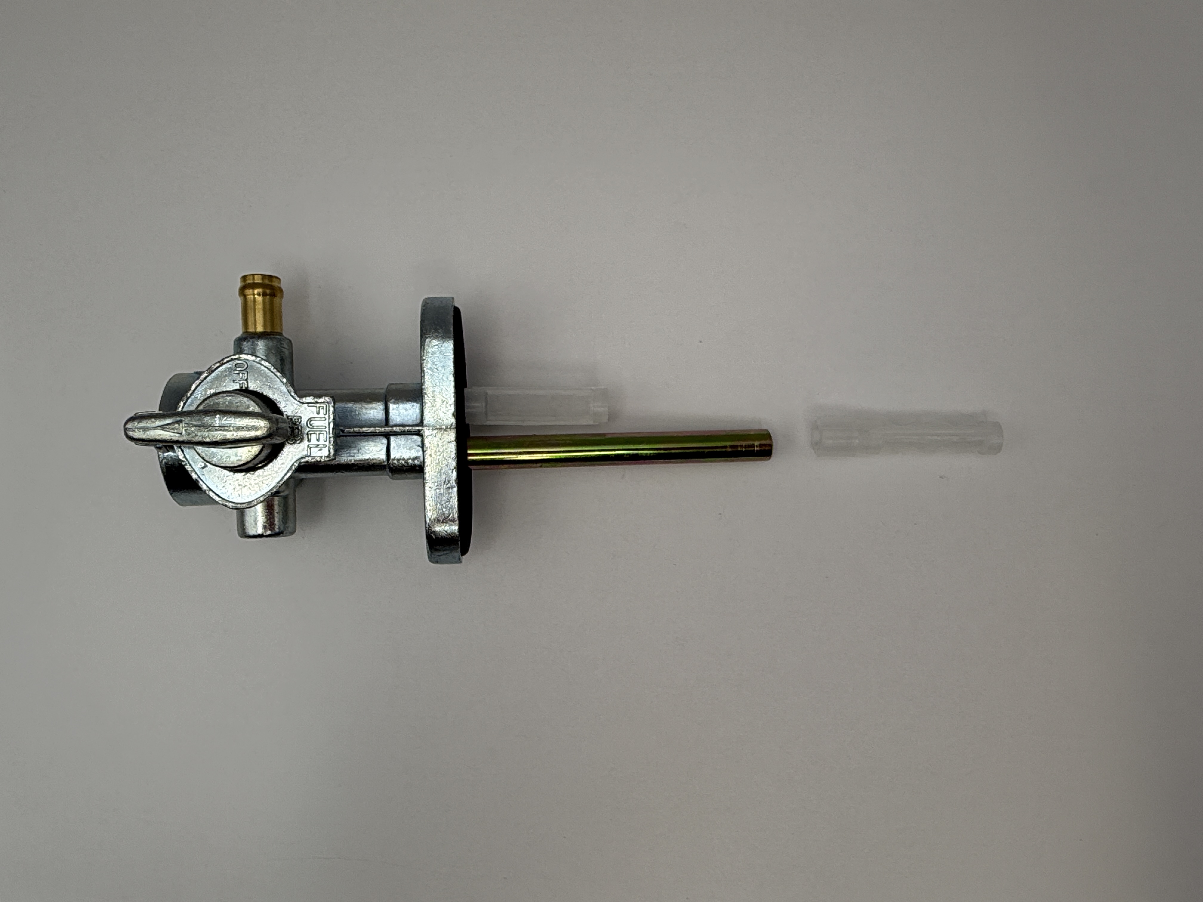 Hendler Petrol Tap Suzuki 34mm Centres, 8mm Outlet (On, Off & Reserve)