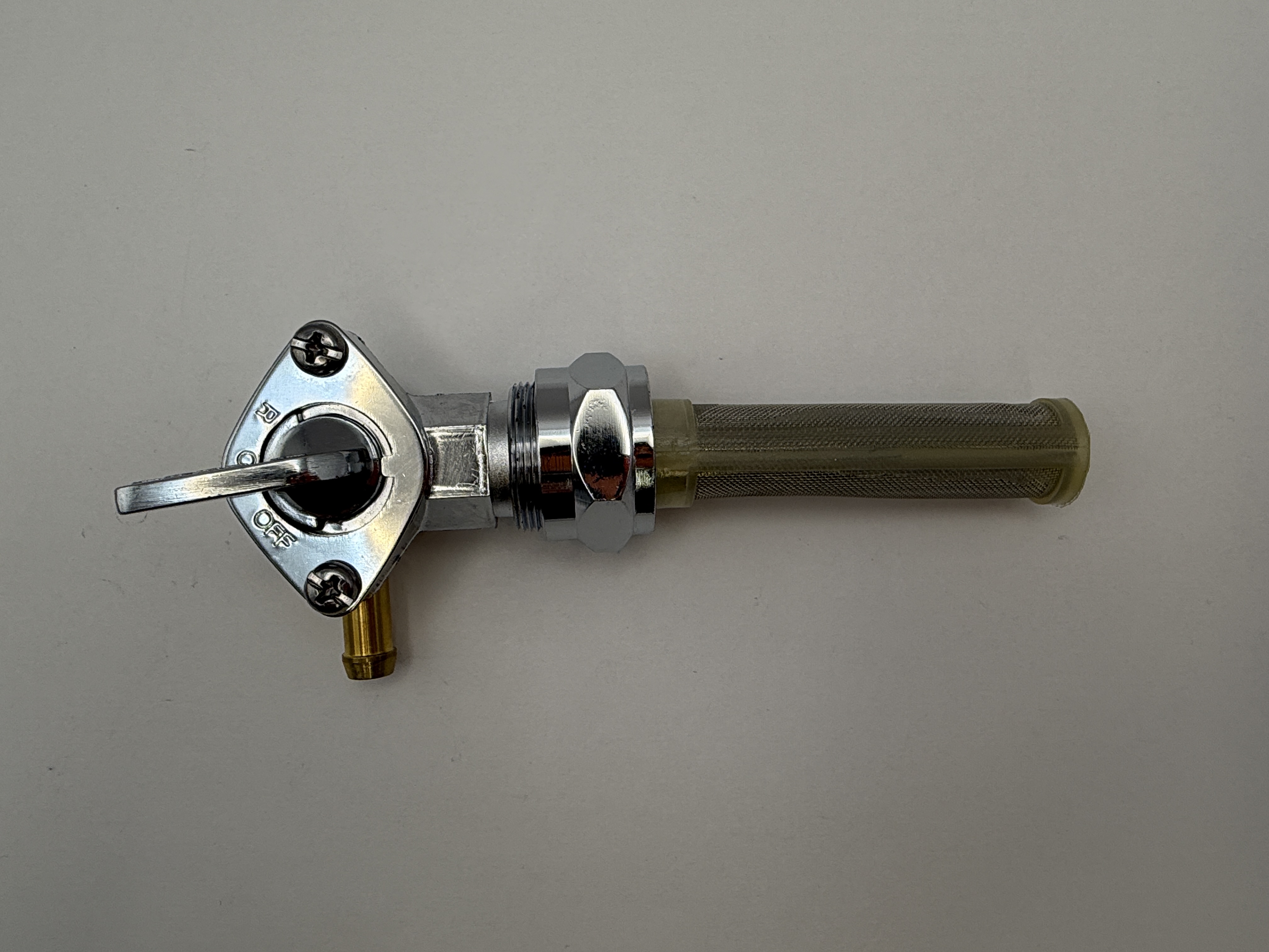 Hendler Petrol Tap 21mm For Late Harley Davidson, Right Hand Outlet (On, Off & Reserve)