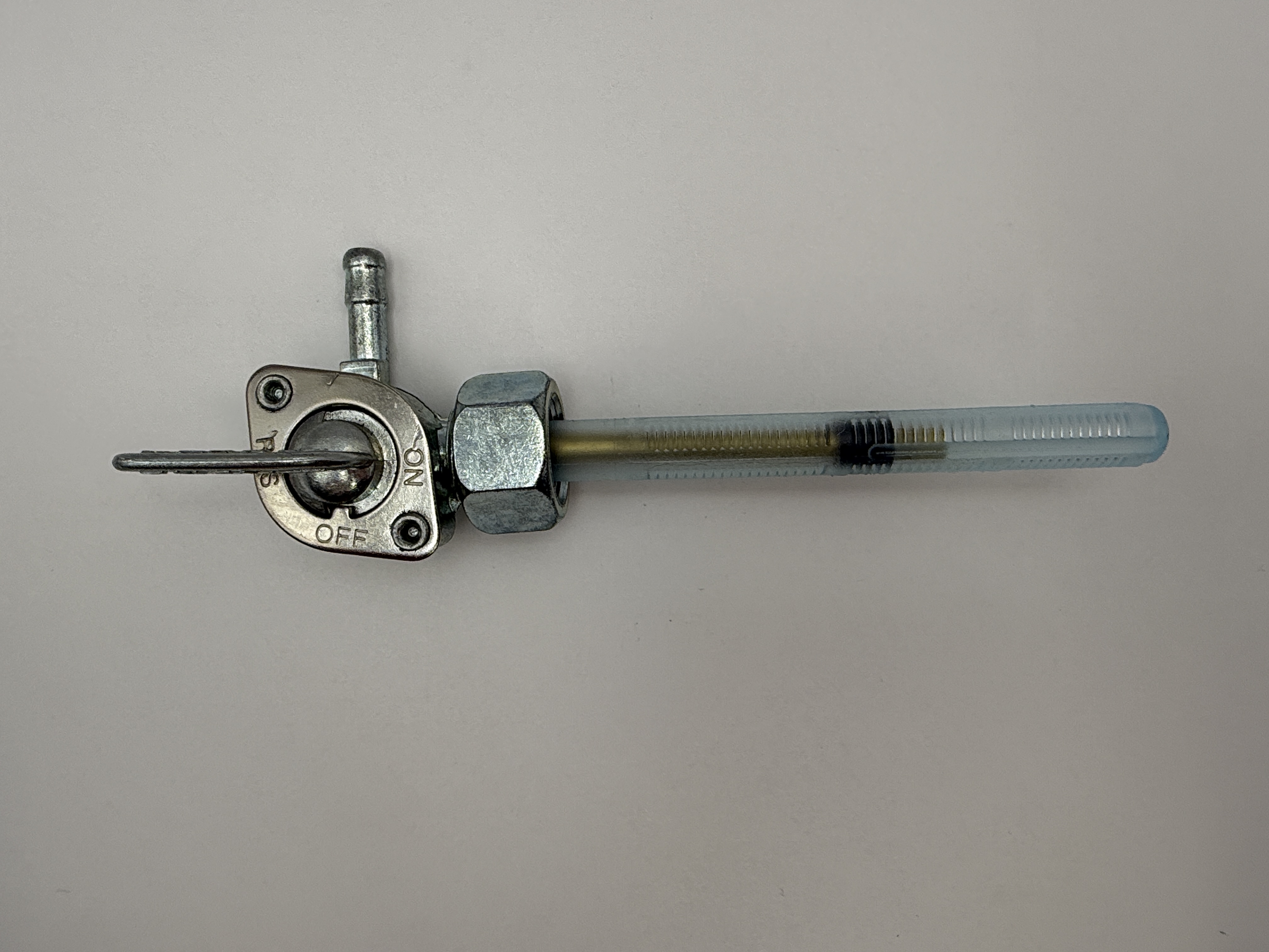 Hendler Petrol Tap 14mm x 1.00mm With Left Hand Outlet (On, Off & Reserve)