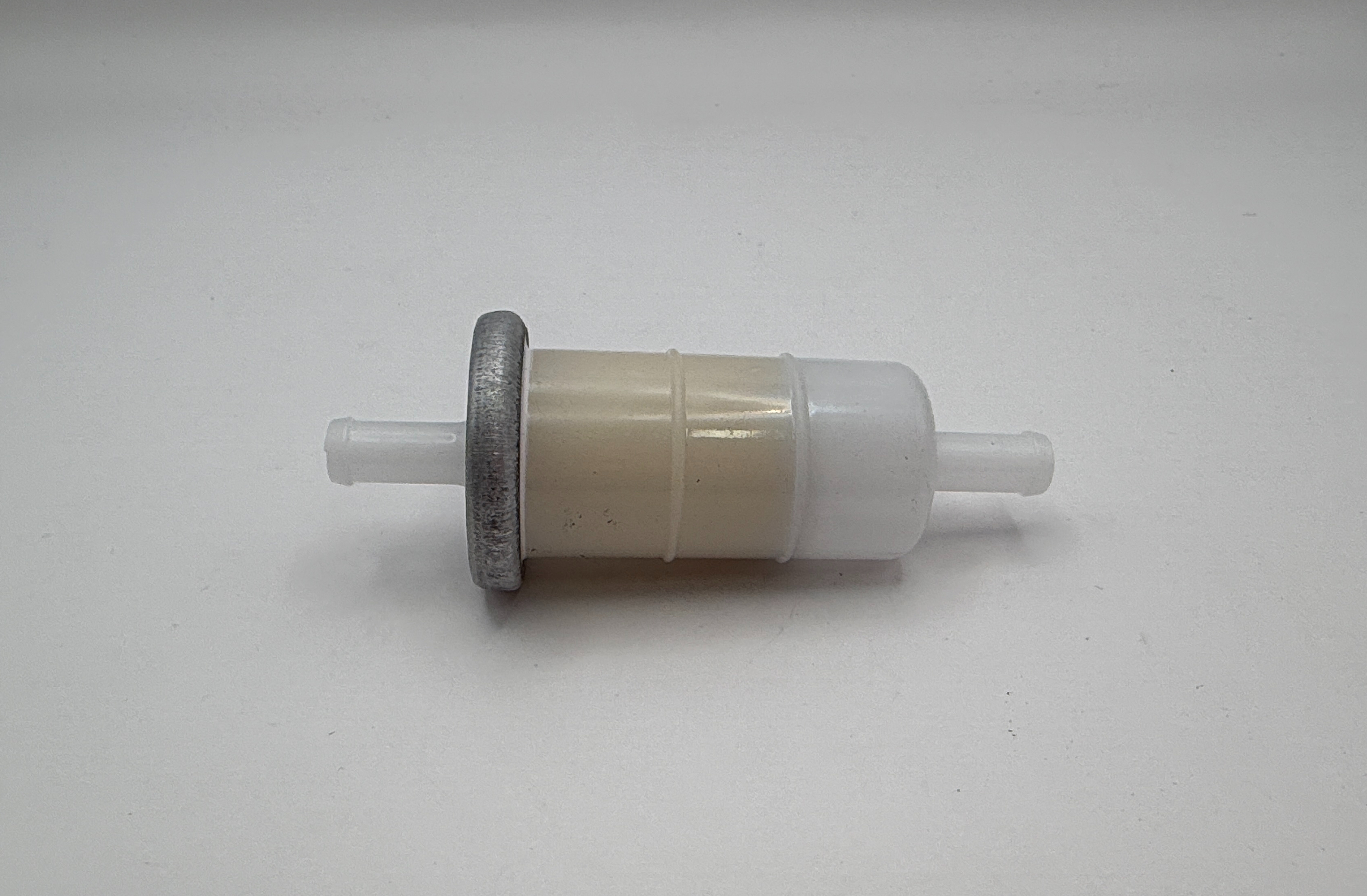 Centauro Fuel Filter 8mm Round OE Style with Paper Element, 60mm Long Body (E10 Compliant)