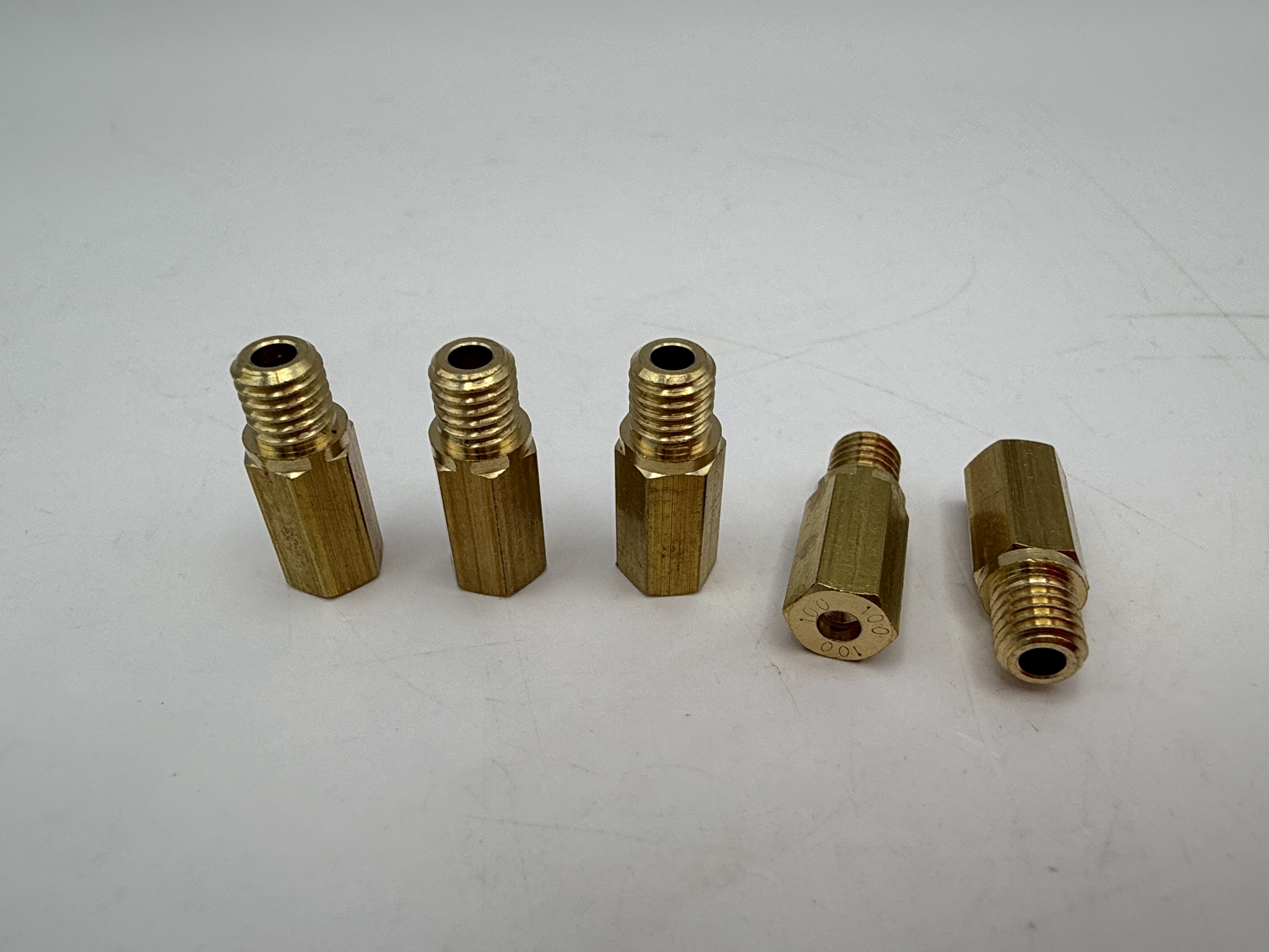 Hendler Brass Jets Hex Long 100 (6mm Head Size, 5mm Thread, 0.90mm Pitch)