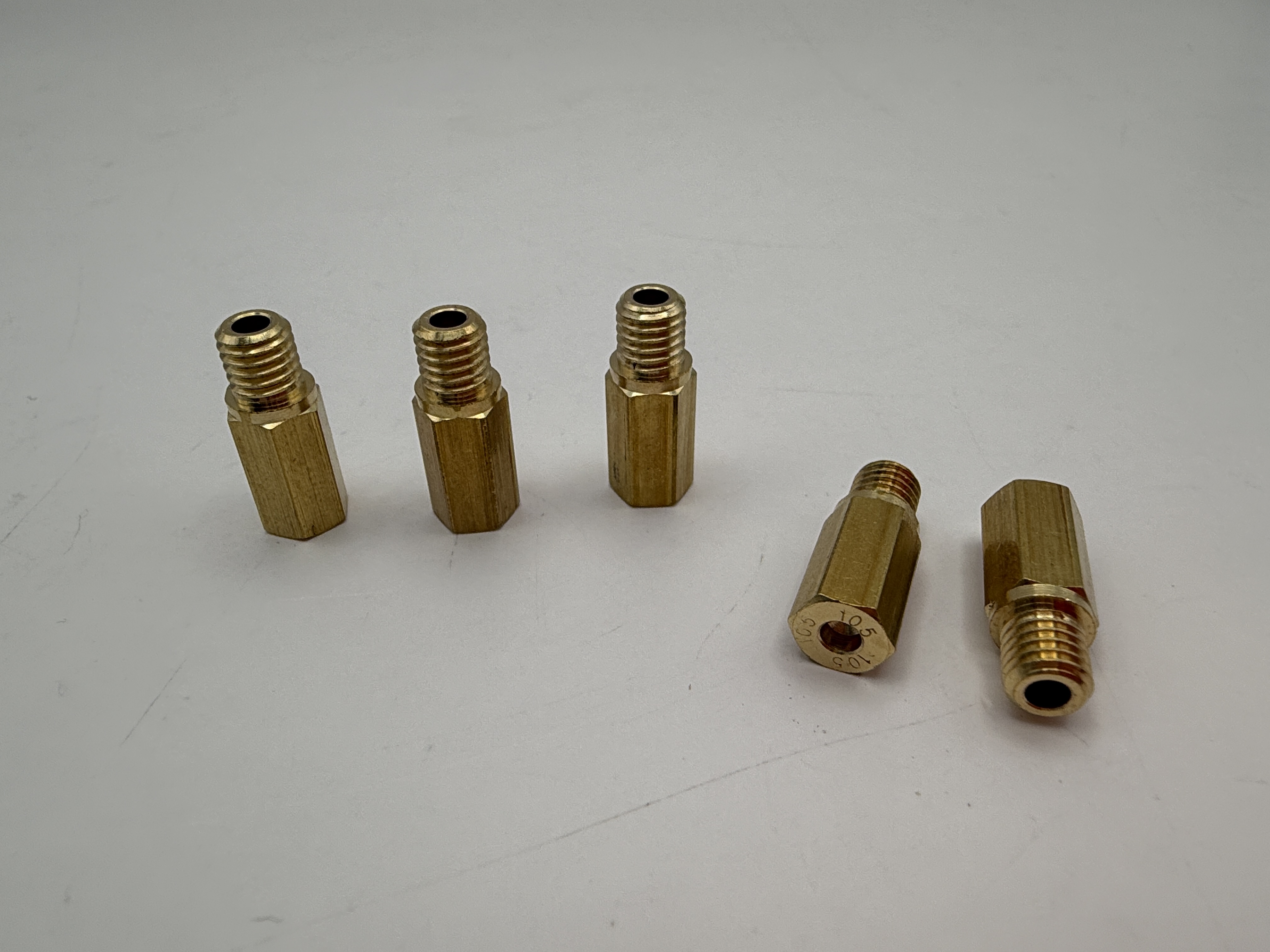 Hendler Brass Jets Hex Long 105(6mm Head Size, 5mm Thread, 0.90mm Pitch)