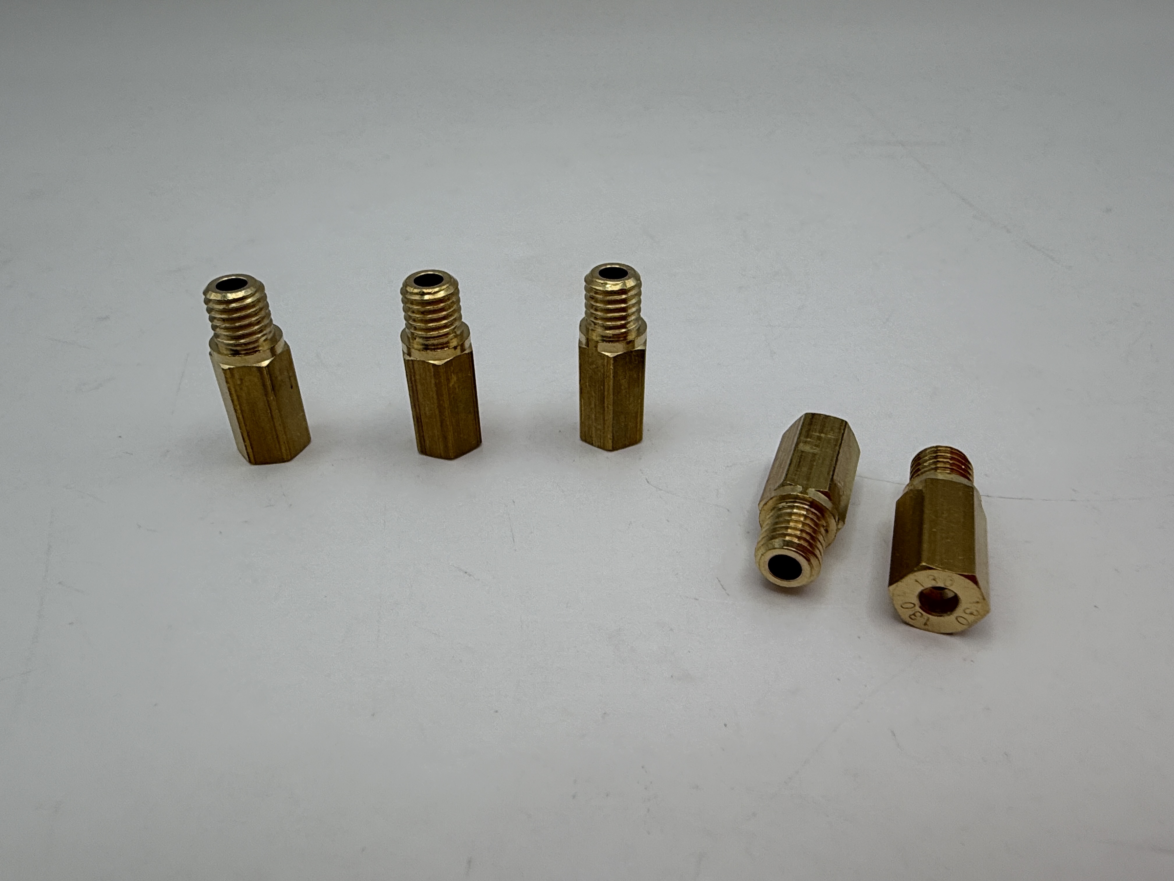 Hendler Brass Jets Hex Long 130 (6mm Head Size, 5mm Thread, 0.90mm Pitch)